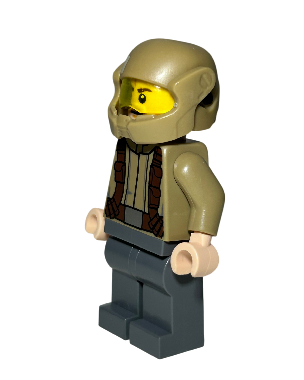 Resistance Trooper Dunkelbeige Jacke SW0697 LEGO Star Wars Minifigur Seitenansicht rechts brick2d2