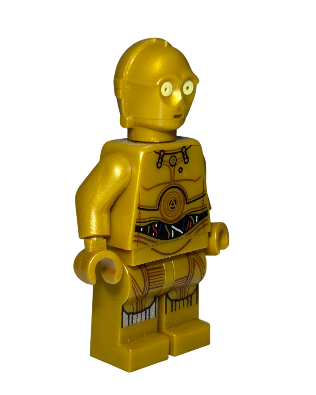 C 3PO SW0700 LEGO Star Wars Minifigur Seitenansicht links brick2d2