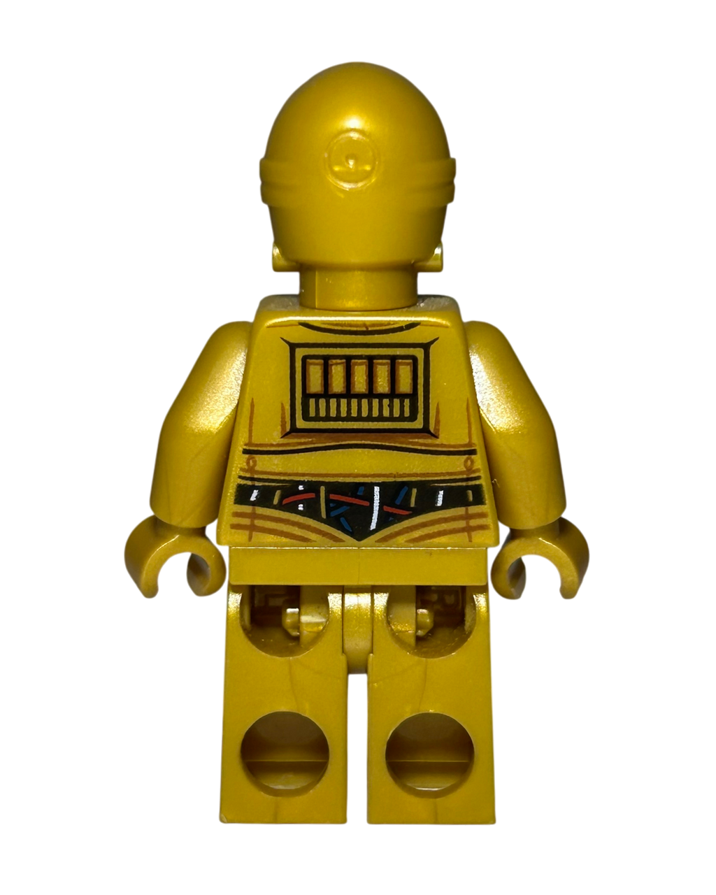 C 3PO SW0700 LEGO Star Wars Minifigur Rückansicht brick2d2