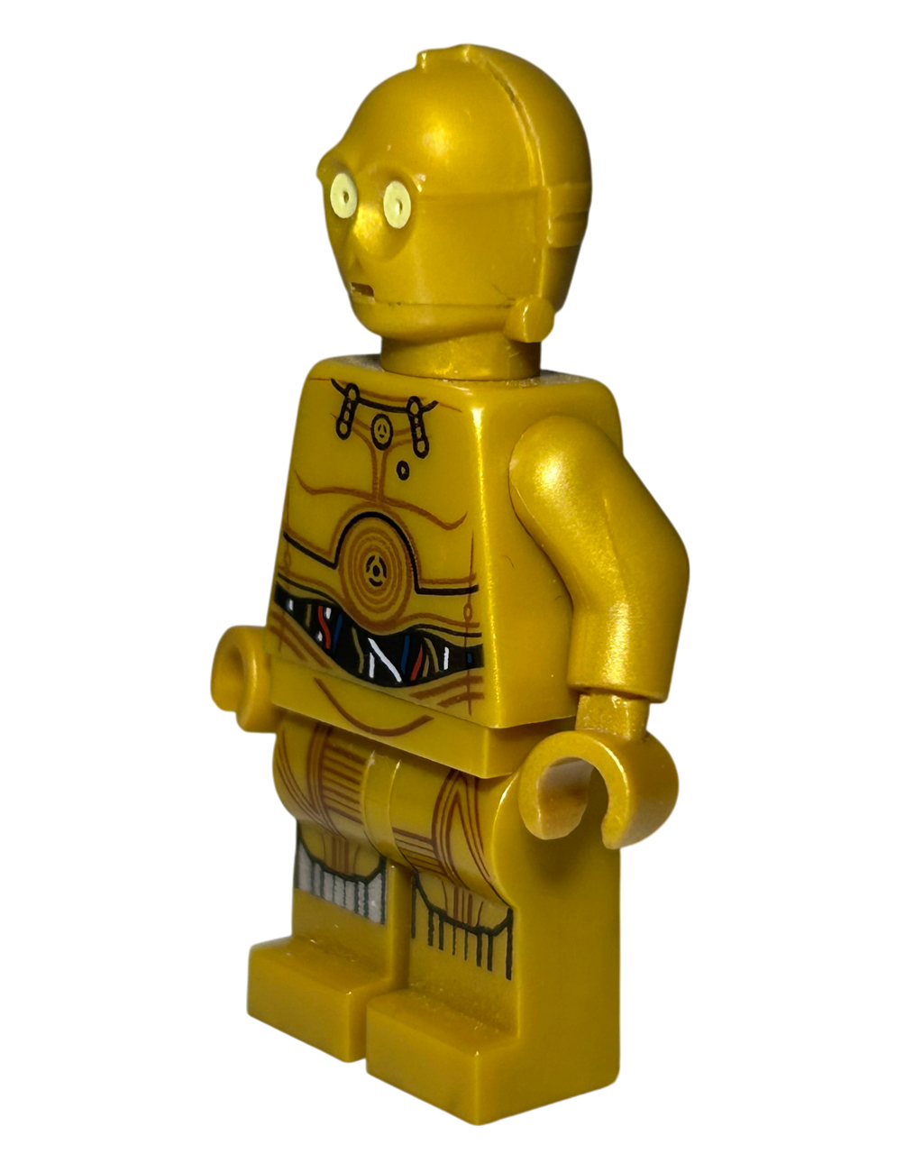 C 3PO SW0700 LEGO Star Wars Minifigur Seitenansicht rechts brick2d2