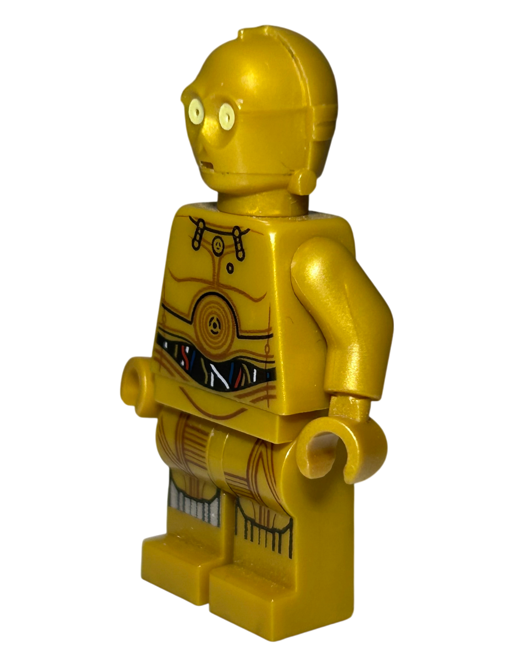 C 3PO SW0700 LEGO Star Wars Minifigur Seitenansicht rechts brick2d2