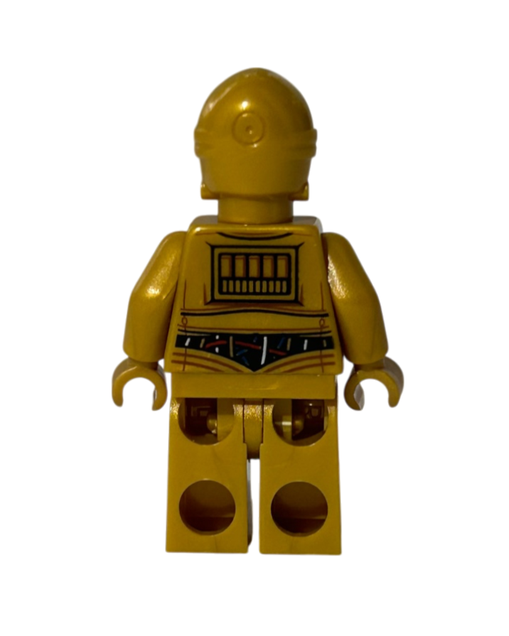 C-3PO SW0700 LEGO Star Wars Minifigur Rückansicht