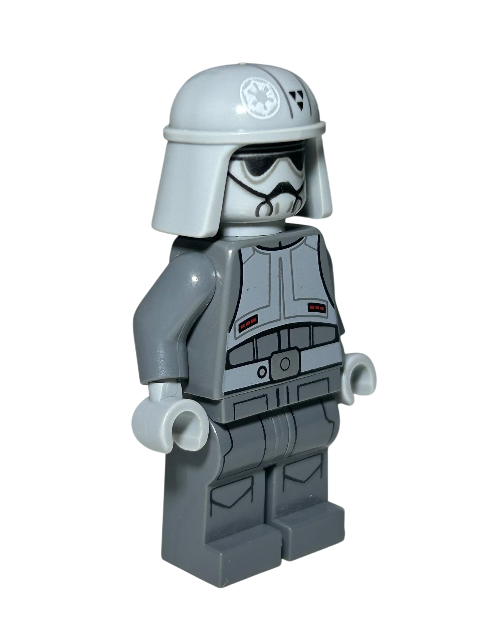 Lego Star Wars Imperial Combat Driver Graue Uniform SW0702 Seitenansicht links brick2d2