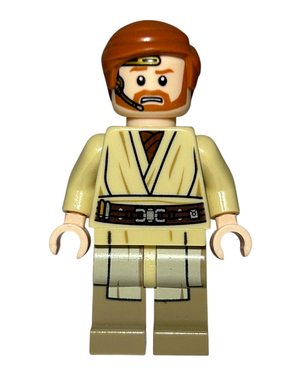 Obi Wan Kenobi SW0704 LEGO Star Wars Minifigur Detailansicht brick2d2