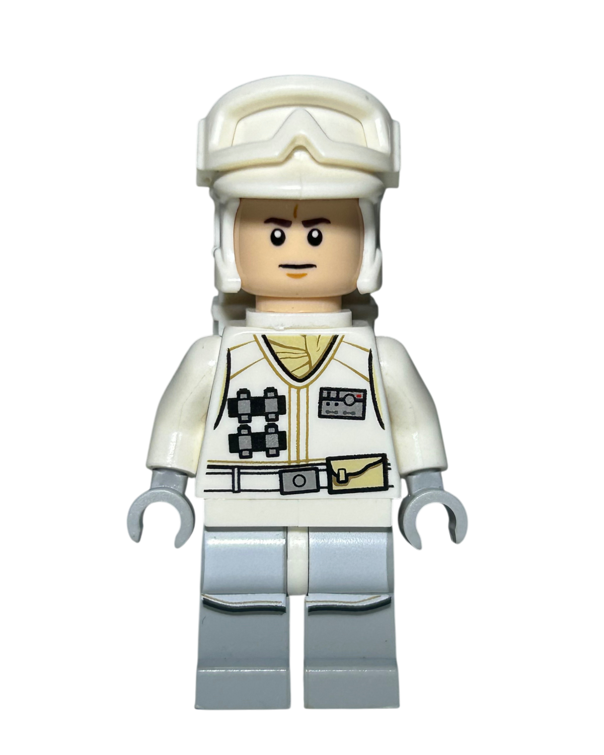 Hoth Rebel Trooper Weiße Uniform SW0708 LEGO Star Wars Minifigur Vorderansicht brick2d2