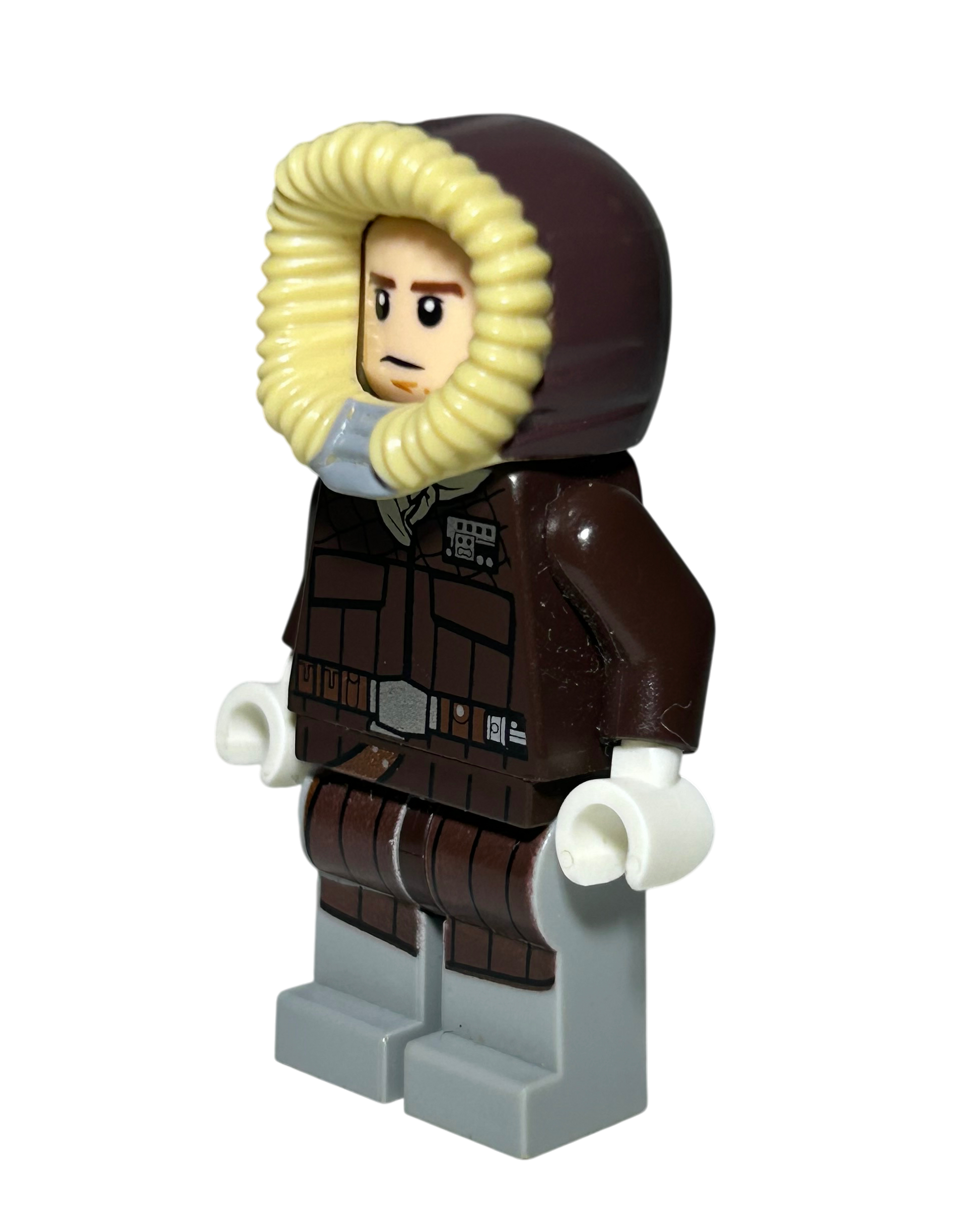 Lego Star Wars Han Solo Hoth Outfit mit Parka SW0709 Seitenansicht rechts brick2d2