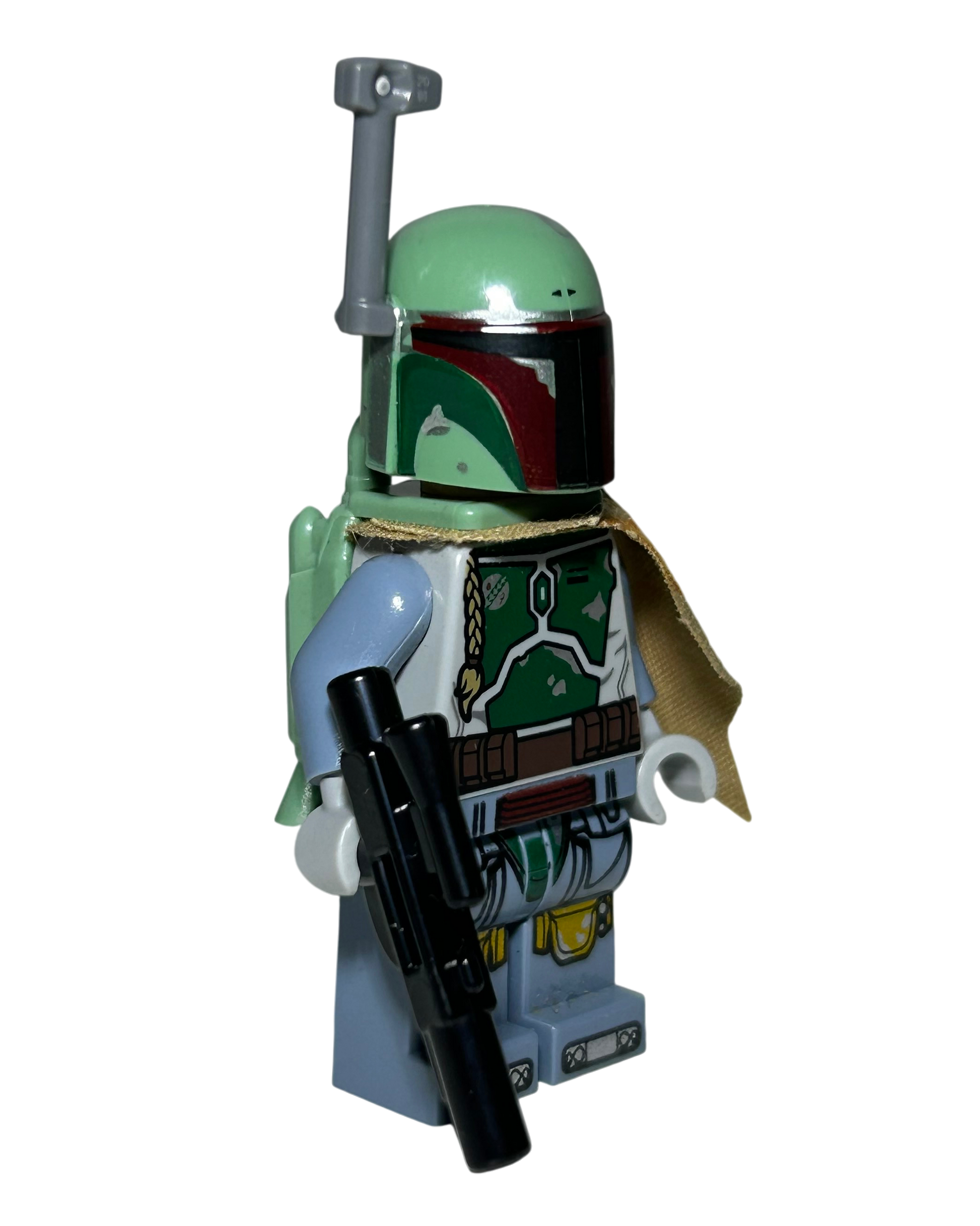 Boba Fett mit Pauldron SW0711 LEGO Star Wars Minifigur Seitenansicht links brick2d2
