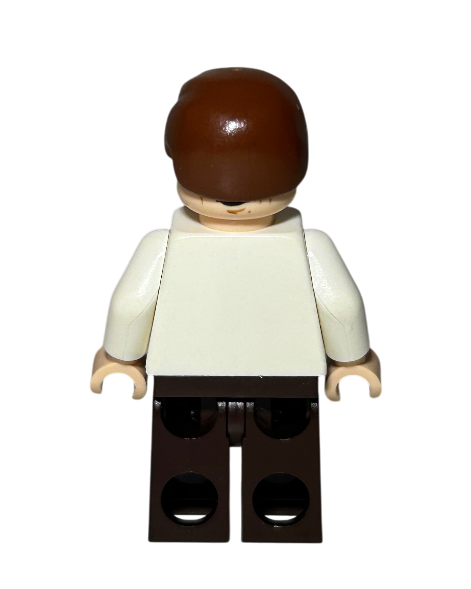 Han Solo SW0714 LEGO Star Wars Minifigur mit Karbonit Gesicht Rückansicht brick2d2