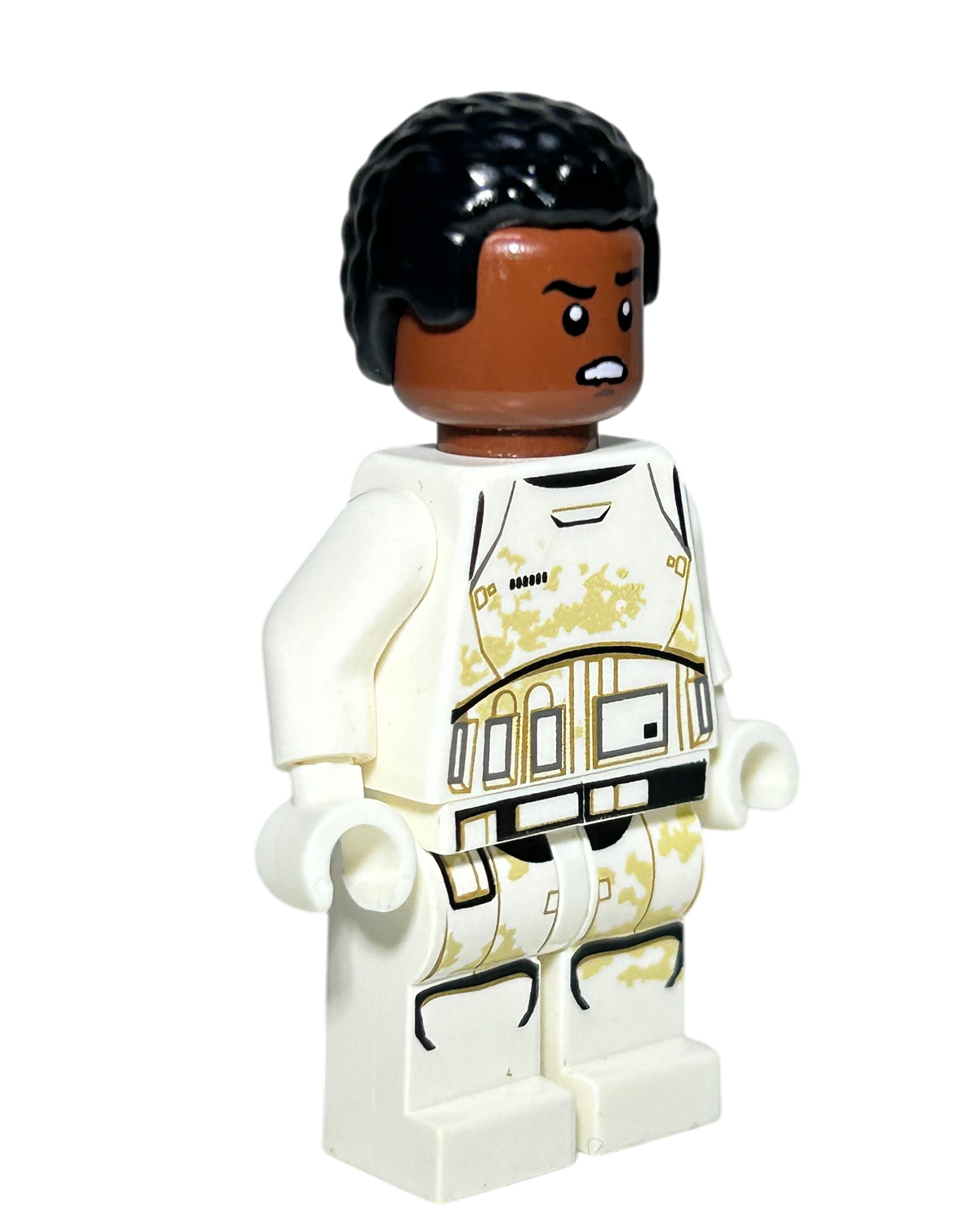 Finn First Order Stormtrooper Outfit mit Sand SW0716 LEGO Star Wars Minifigur Seitenansicht links brick2d2