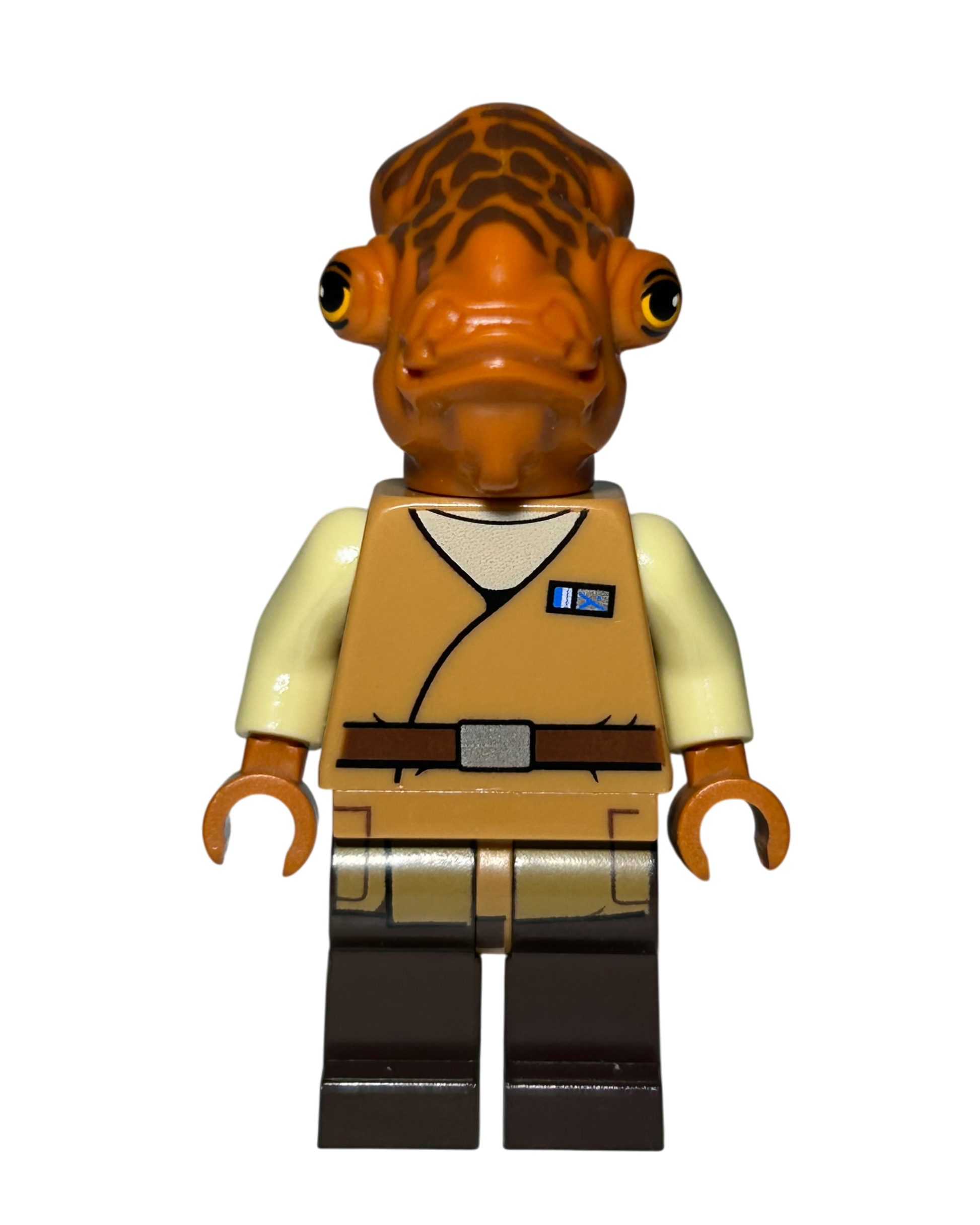 Admiral Ackbar Braunes Outfit SW0719 LEGO Star Wars Minifigur Vorderansicht brick2d2