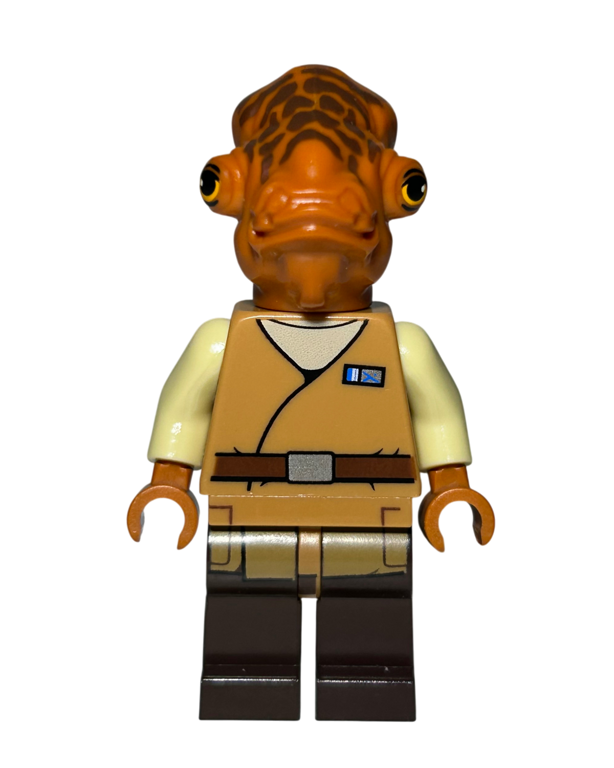 Admiral Ackbar Braunes Outfit SW0719 LEGO Star Wars Minifigur Vorderansicht brick2d2