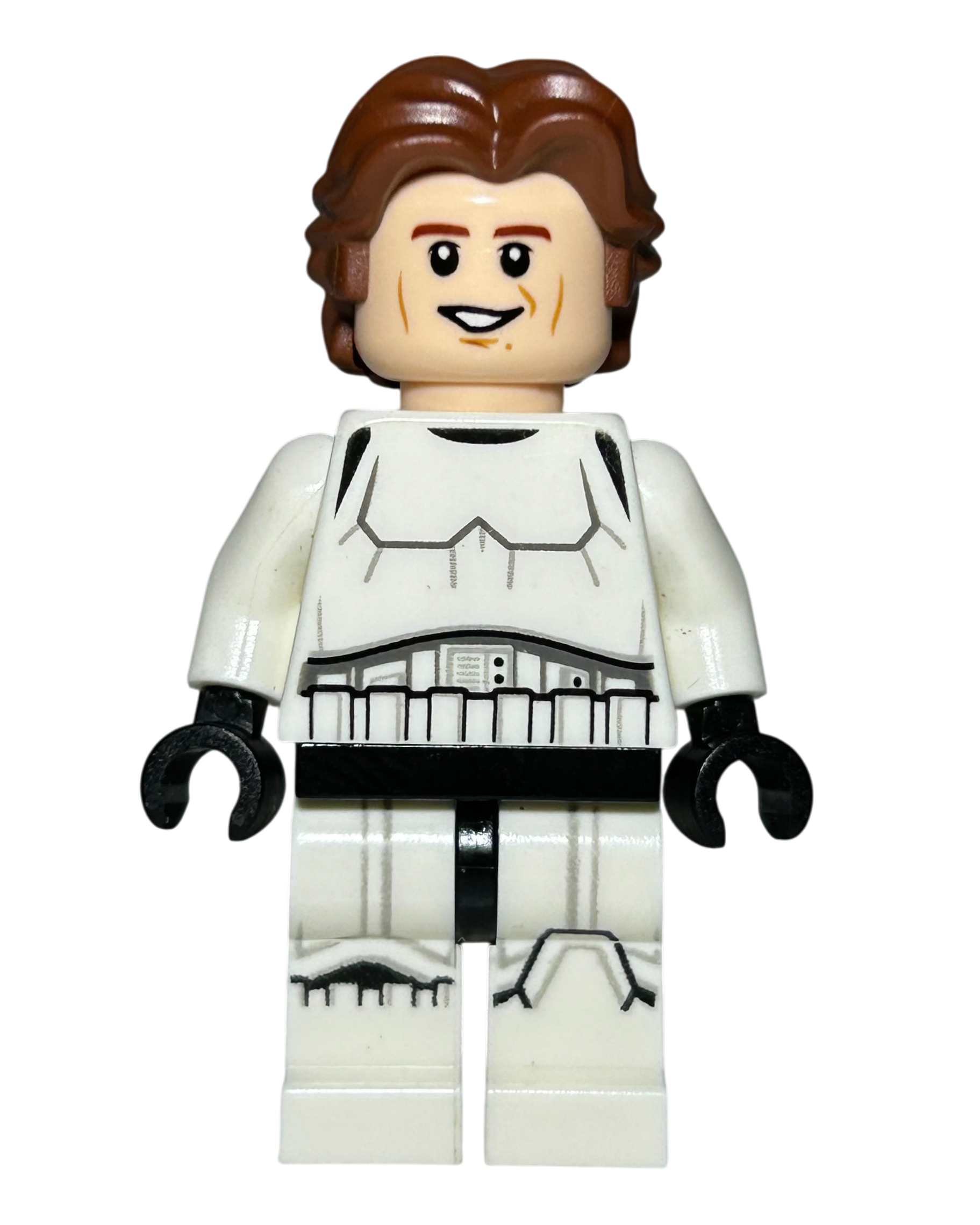 Han Solo in Stormtrooper Uniform SW0772 LEGO Star Wars Minifigur Vorderansicht brick2d2