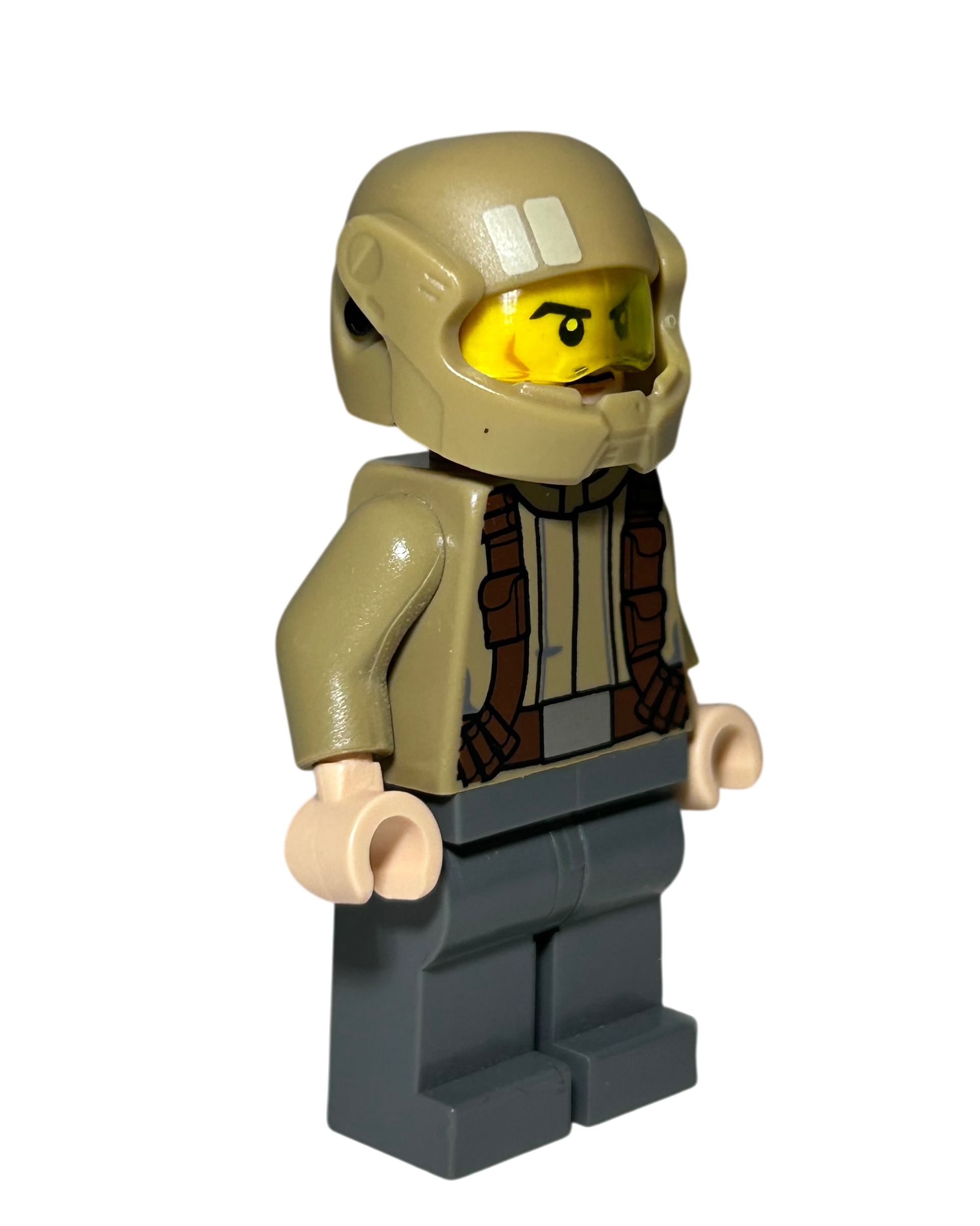 Resistance Trooper Dunkelbeige Jacke SW0720 LEGO Star Wars Minifigur Seitenansicht links brick2d2