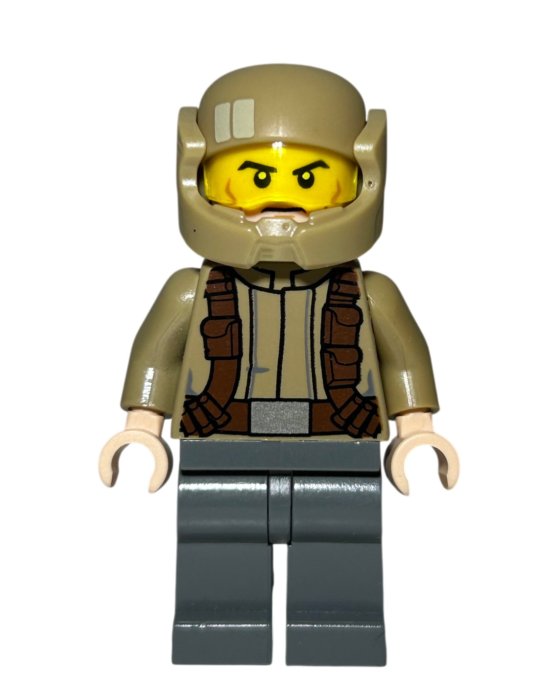 Resistance Trooper Dunkelbeige Jacke SW0720 LEGO Star Wars Minifigur Vorderansicht brick2d2