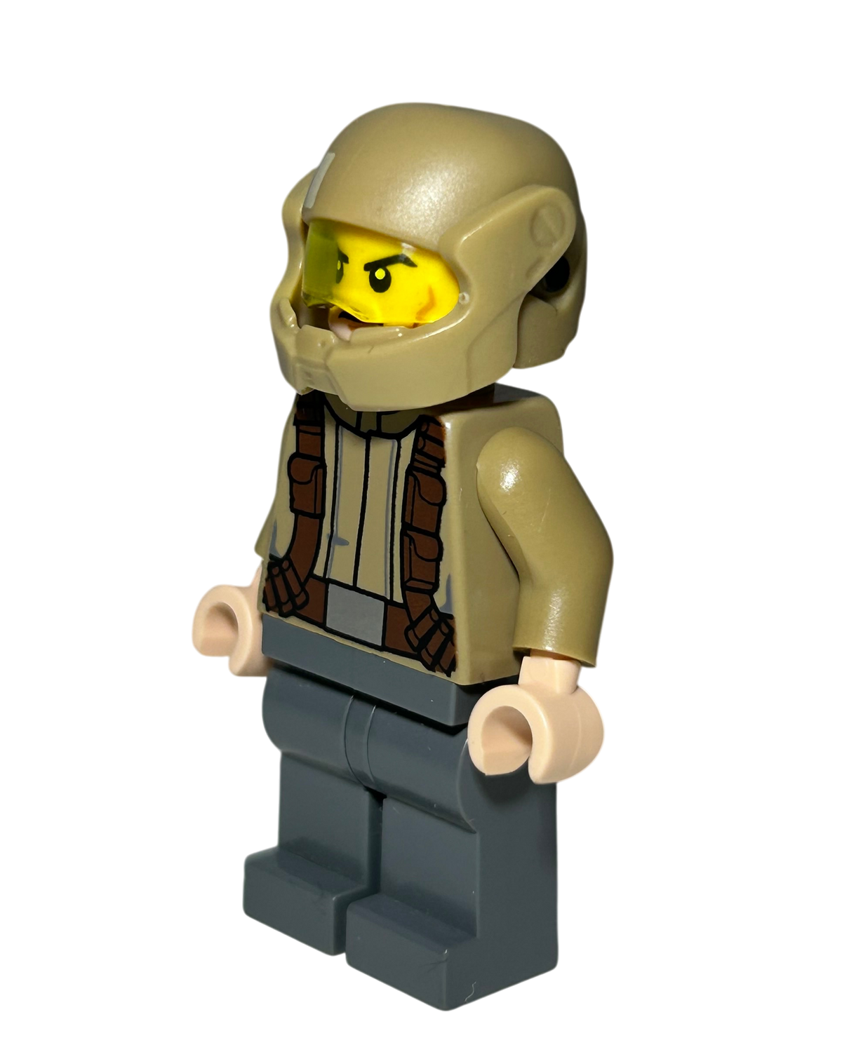 Resistance Trooper Dunkelbeige Jacke SW0720 LEGO Star Wars Minifigur Seitenansicht rechts brick2d2