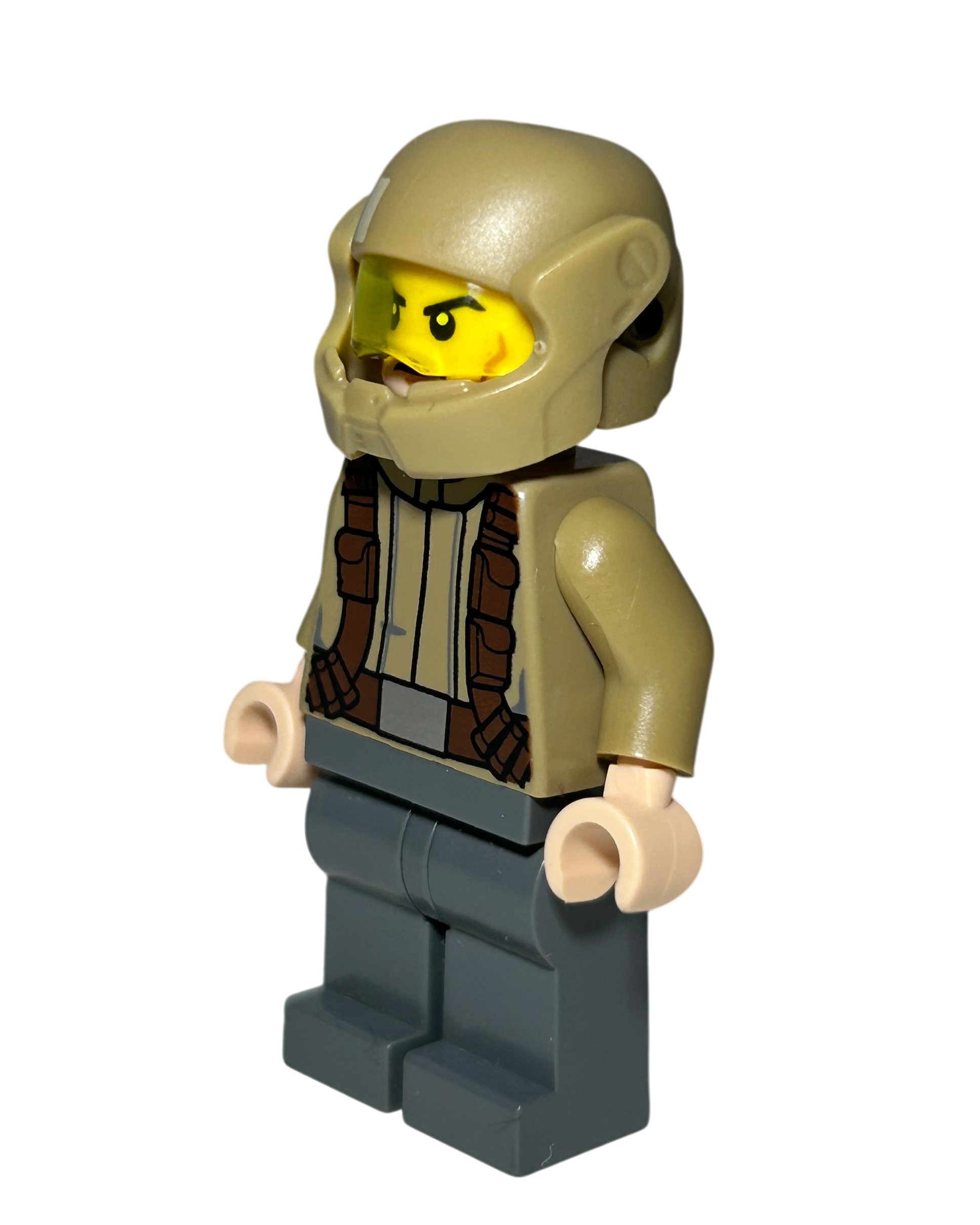 Resistance Trooper Dunkelbeige Jacke SW0720 LEGO Star Wars Minifigur Seitenansicht rechts brick2d2