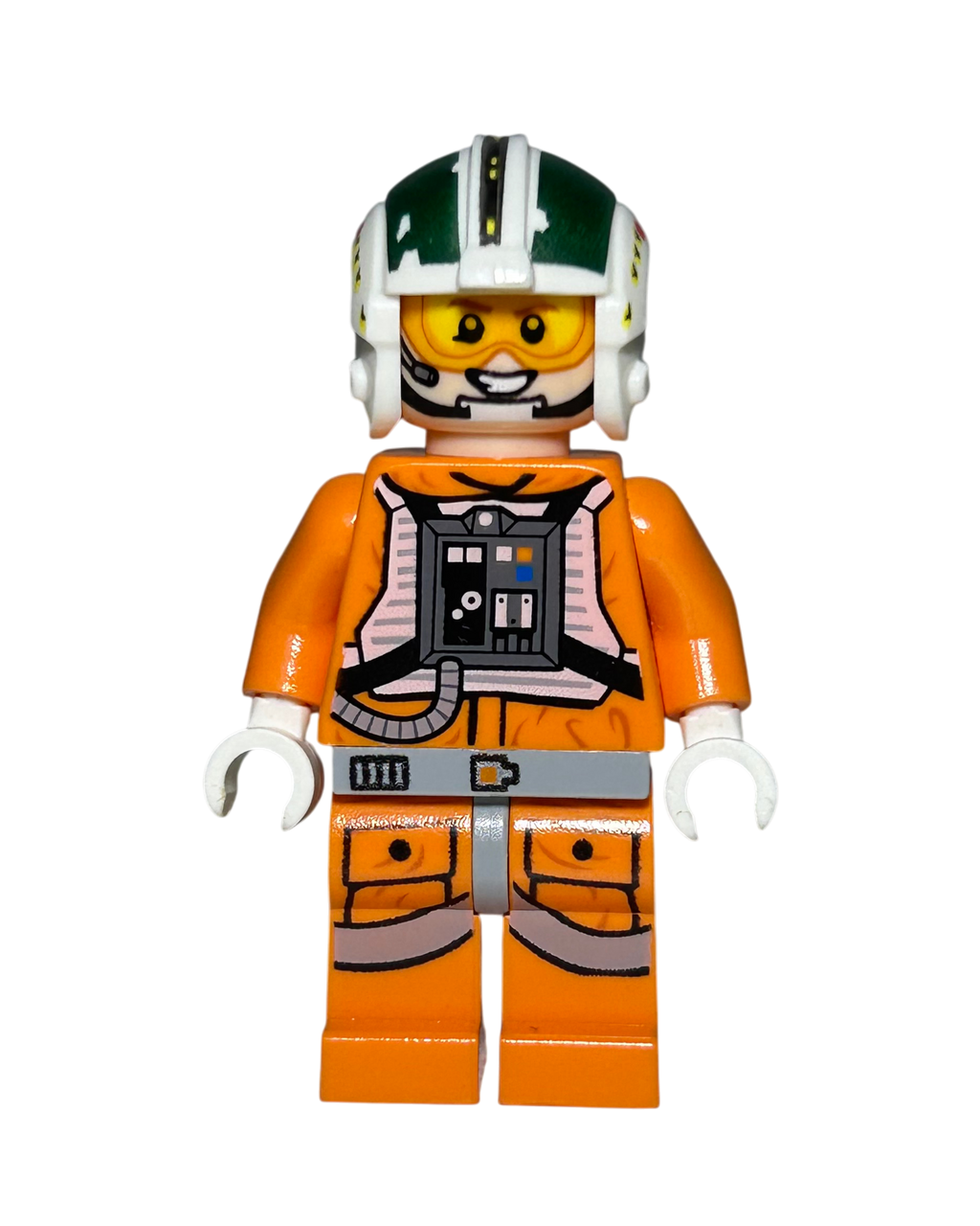 Wedge Antilles SW0730 LEGO Star Wars Minifigur Vorderansicht brick2d2