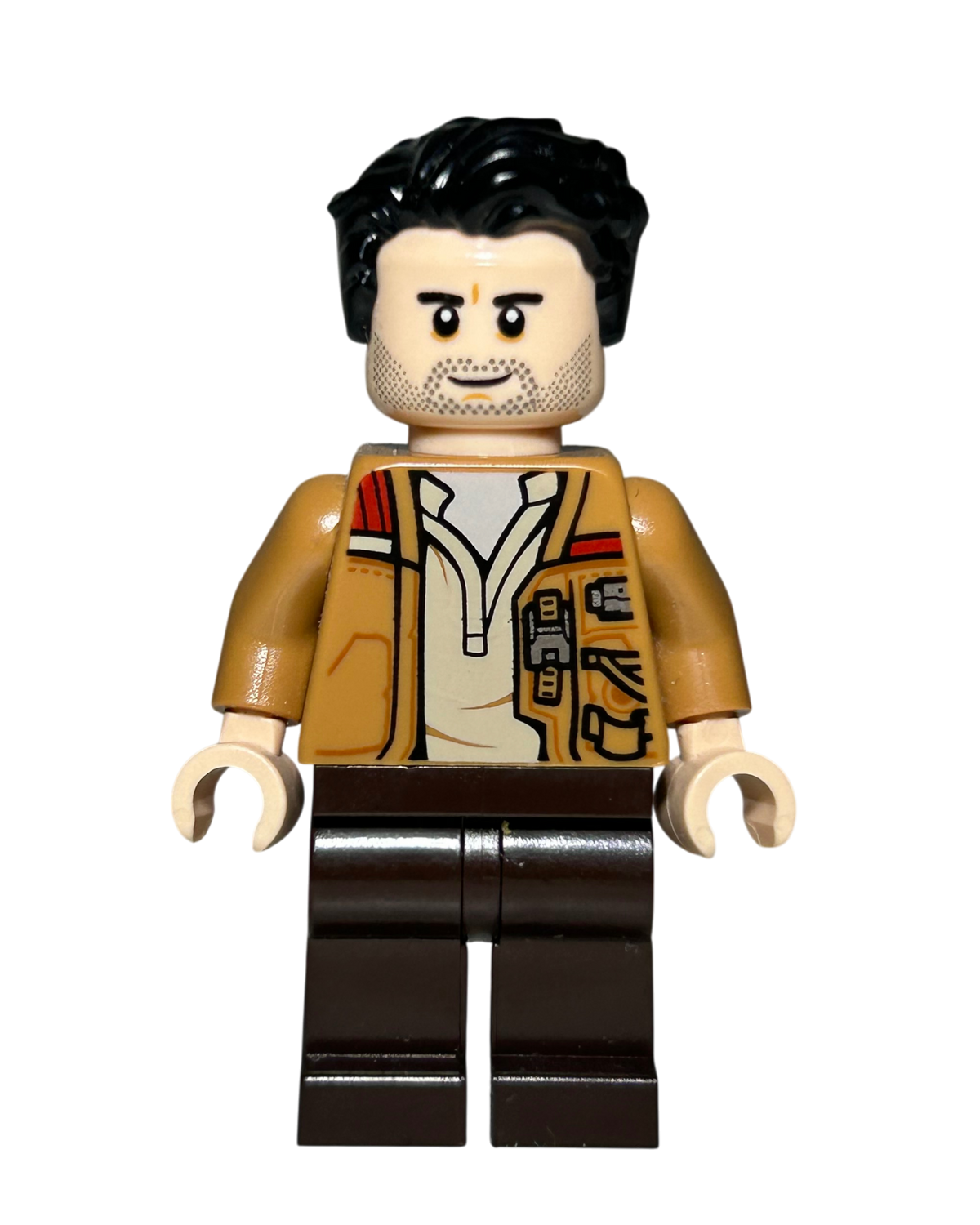 Poe Dameron SW0737 LEGO Star Wars Minifigur Vorderansicht brick2d2