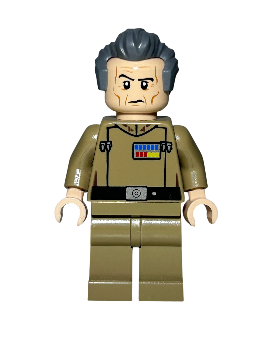 Grand Moff Tarkin SW0741 LEGO Star Wars Minifigur Vorderansicht brick2d2