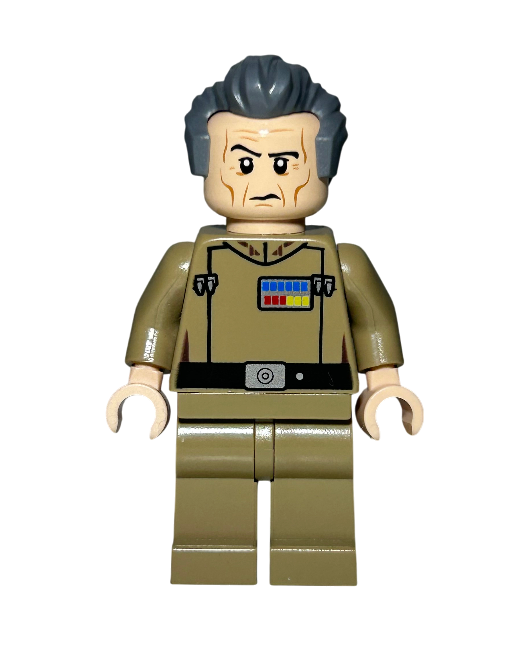 Grand Moff Tarkin SW0741 LEGO Star Wars Minifigur Vorderansicht brick2d2