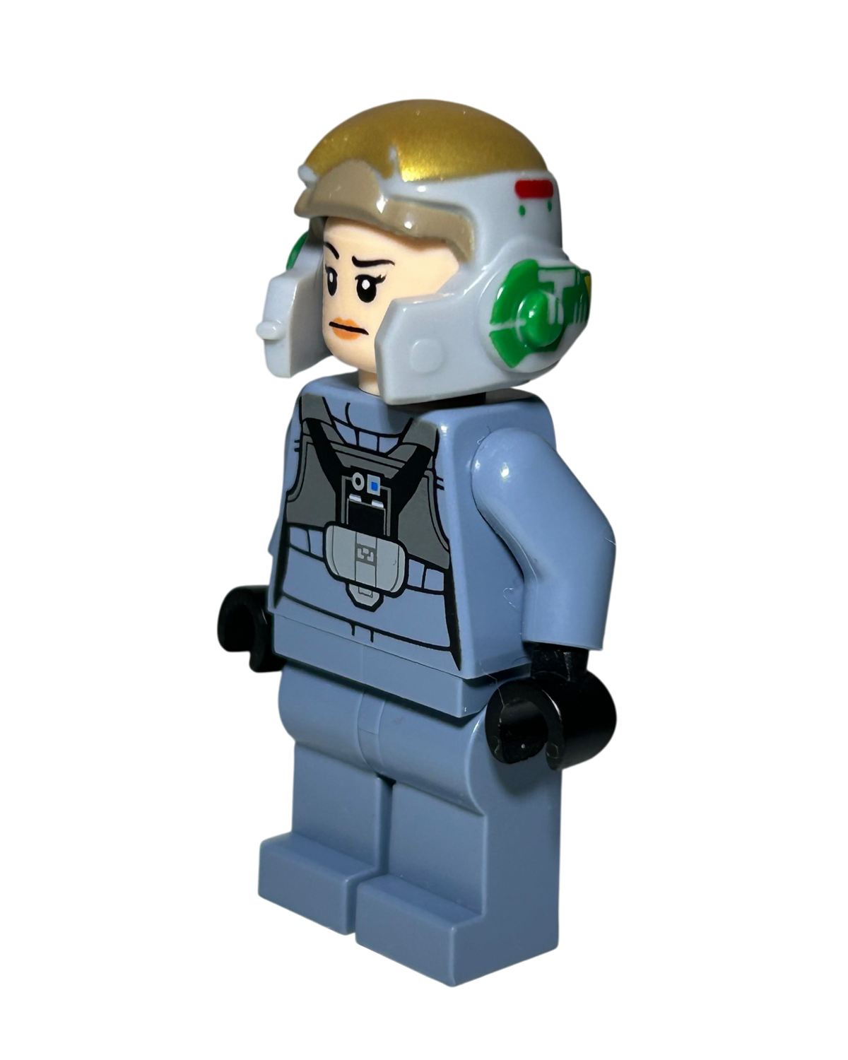 Lego Star Wars Weibliche A-Wing Pilotin SW0743 Seitenansicht rechts brick2d2