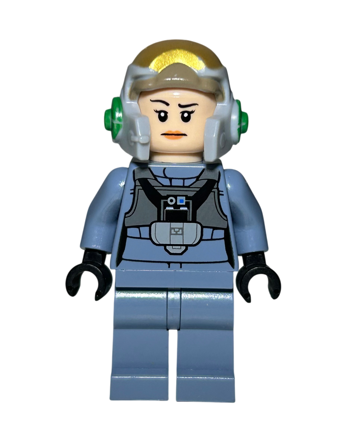 Lego Star Wars Weibliche A-Wing Pilotin SW0743 Vorderansicht brick2d2