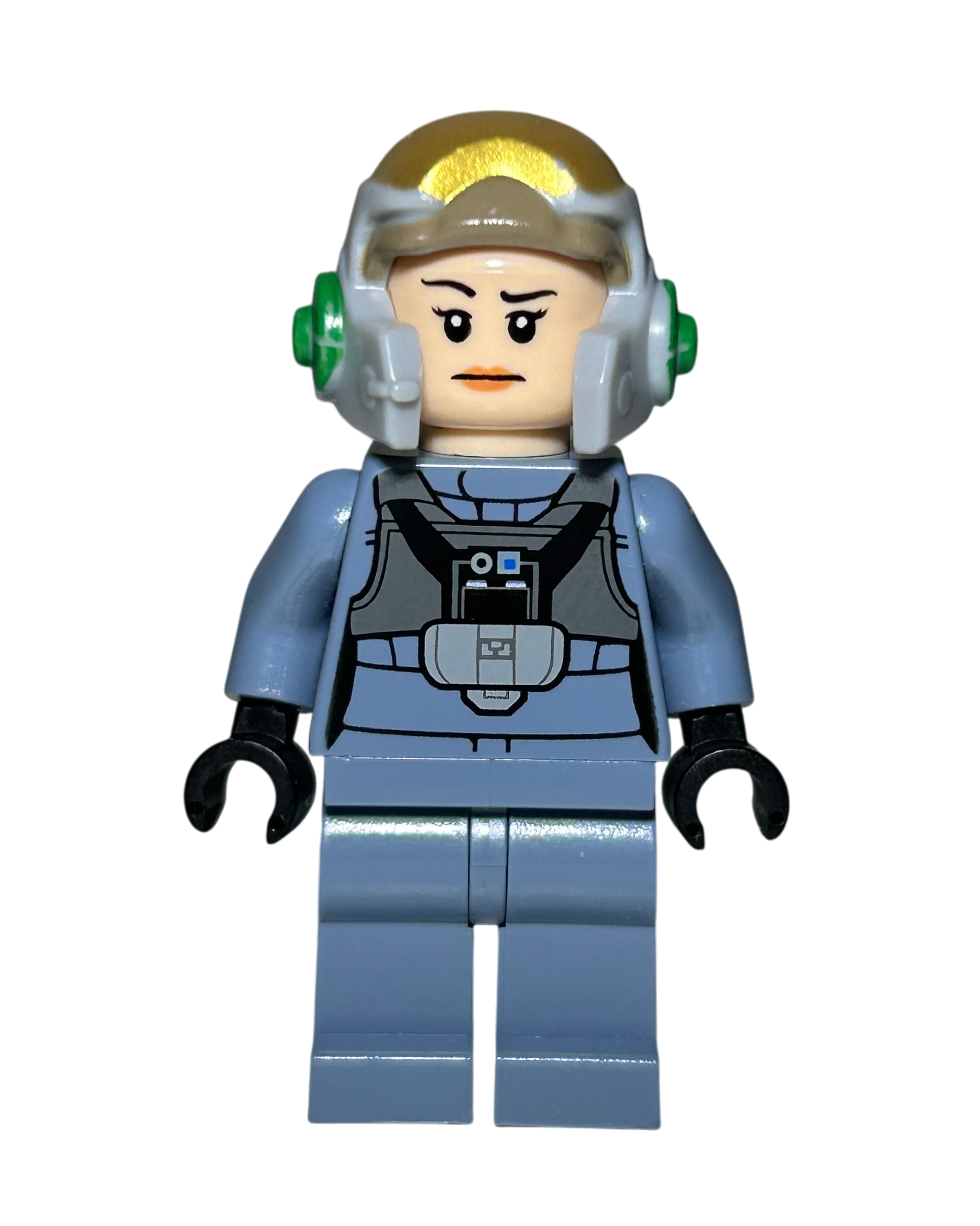 Lego Star Wars Weibliche A-Wing Pilotin SW0743 Vorderansicht brick2d2
