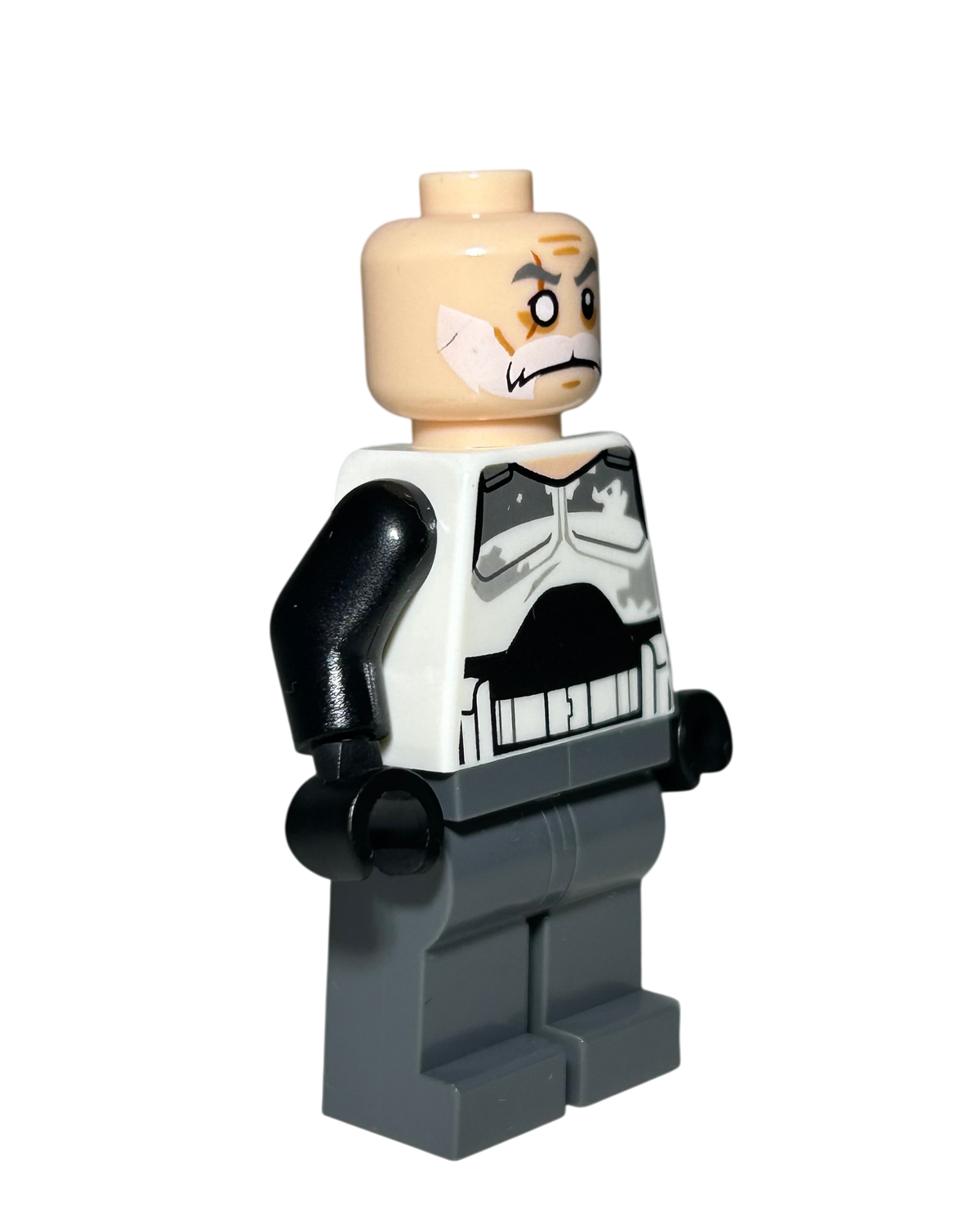 Commander Wolffe SW0750 LEGO Star Wars Minifigur Old Seitenansicht links brick2d2