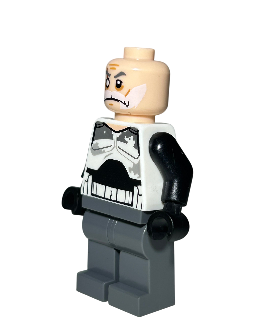 Commander Wolffe SW0750 LEGO Star Wars Minifigur Old Seitenansicht rechts brick2d2