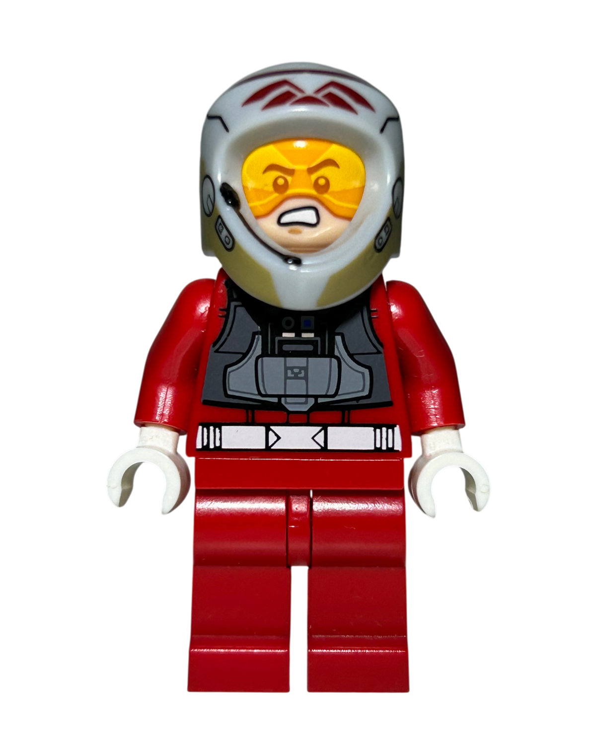 Rebel A-Wing Pilot SW0757 LEGO Star Wars Minifigur Vorderansicht brick2d2