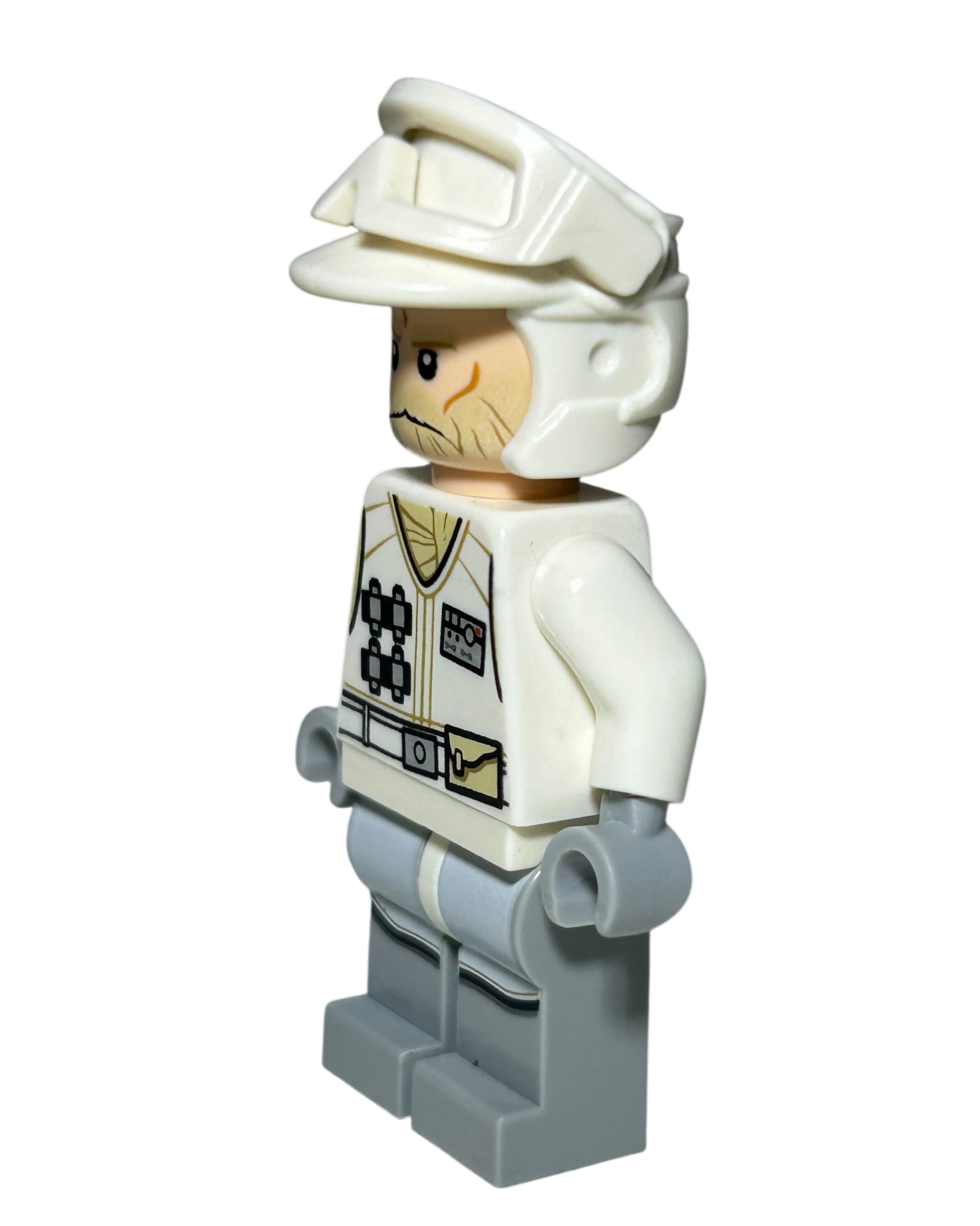 Hoth Rebel Trooper Weiße Uniform Alt SW0765 LEGO Star Wars Minifigur Seitenansicht rechts brick2d2