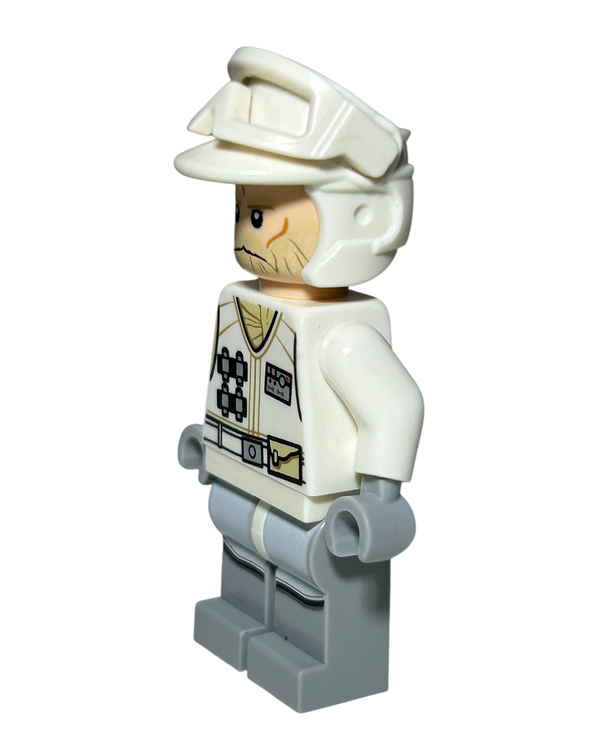Hoth Rebel Trooper Weiße Uniform Alt SW0765 LEGO Star Wars Minifigur Seitenansicht rechts brick2d2