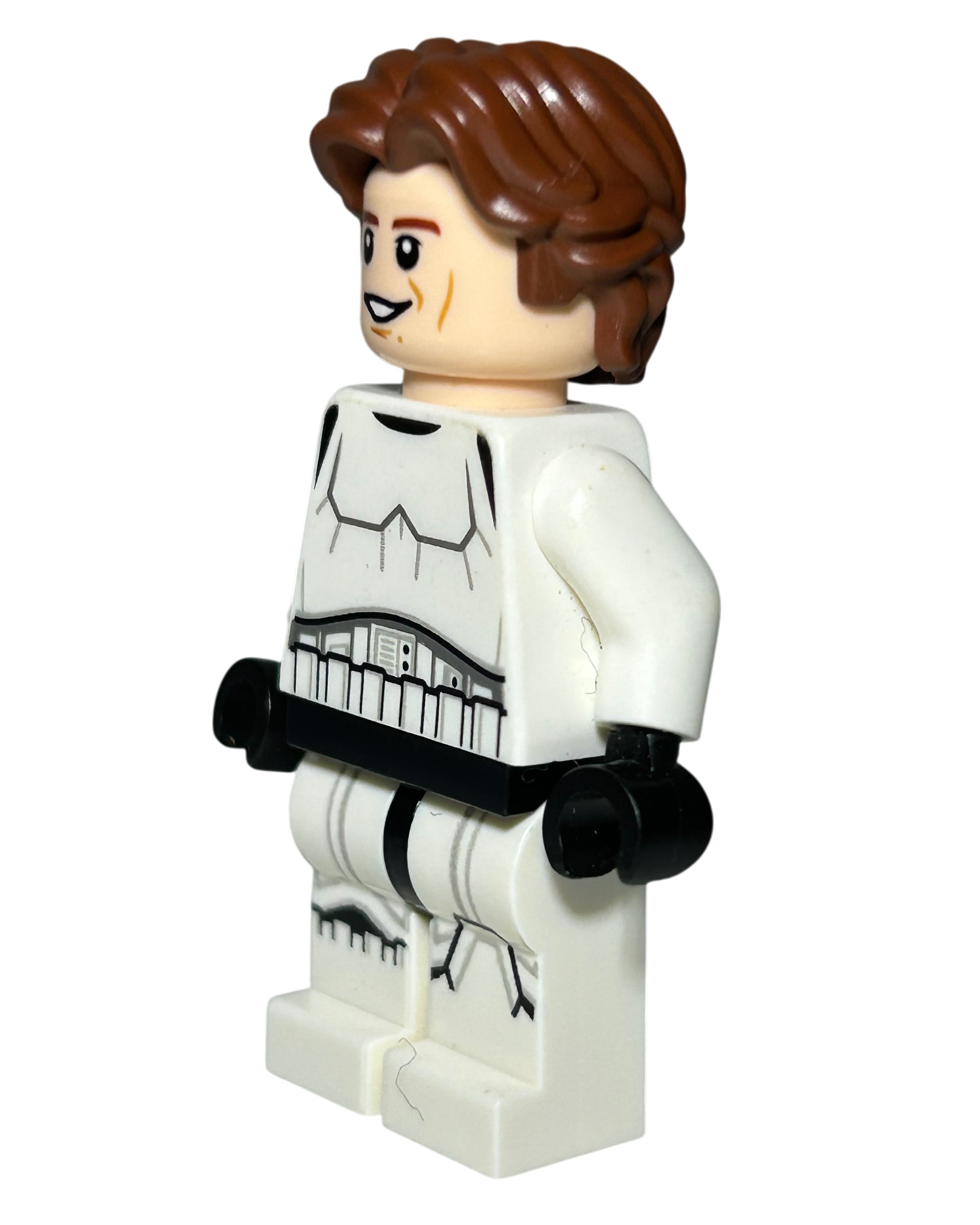 Han Solo in Stormtrooper Uniform SW0772 LEGO Star Wars Minifigur Seitenansicht rechts brick2d2