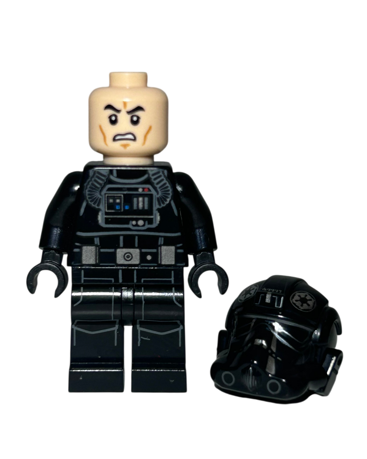 Imperial TIE Fighter Striker Pilot SW0788 LEGO Star Wars Minifigur Detailansicht brick2d2