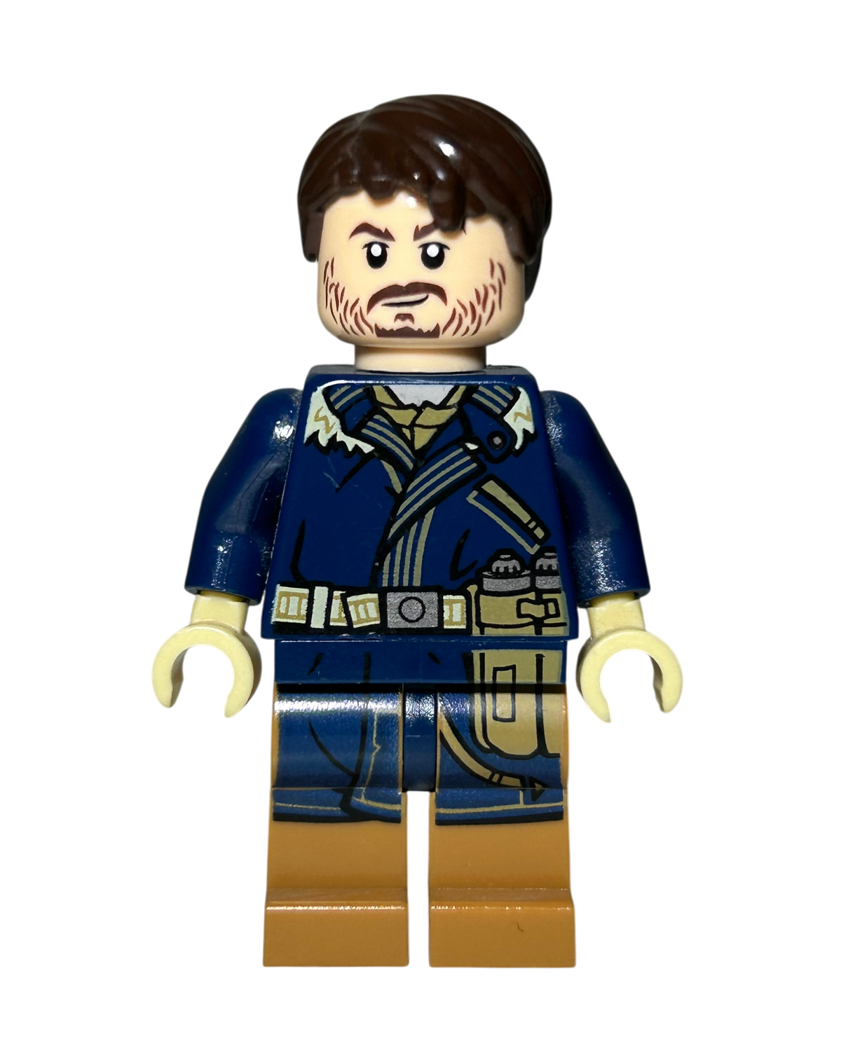 Cassian Andor Dunkel Blauer Mantel SW0790 LEGO Star Wars Minifigur Detailansicht brick2d2