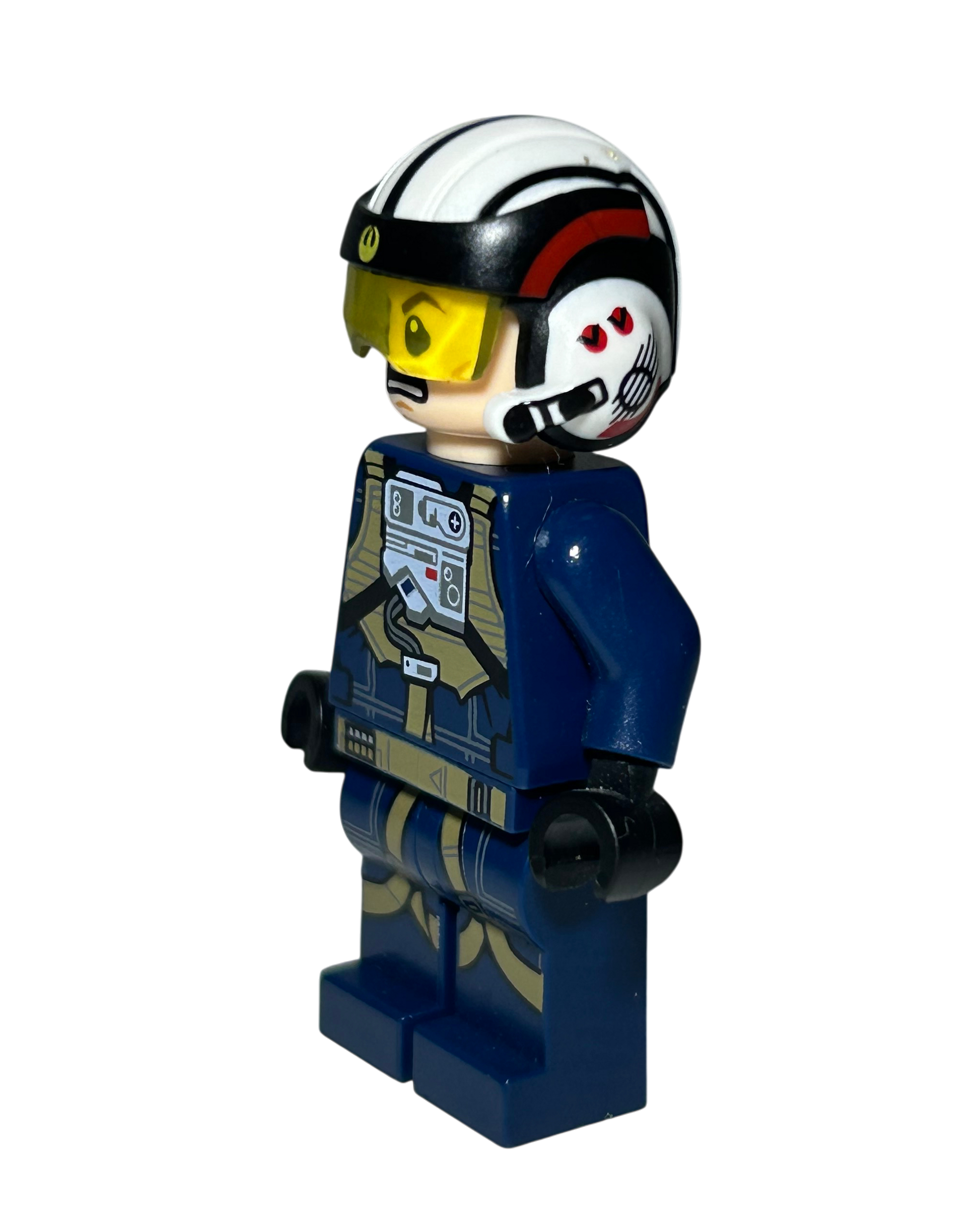 Rebel U Wing Pilot SW0800 LEGO Star Wars Minifigur Seitenansicht rechts brick2d2