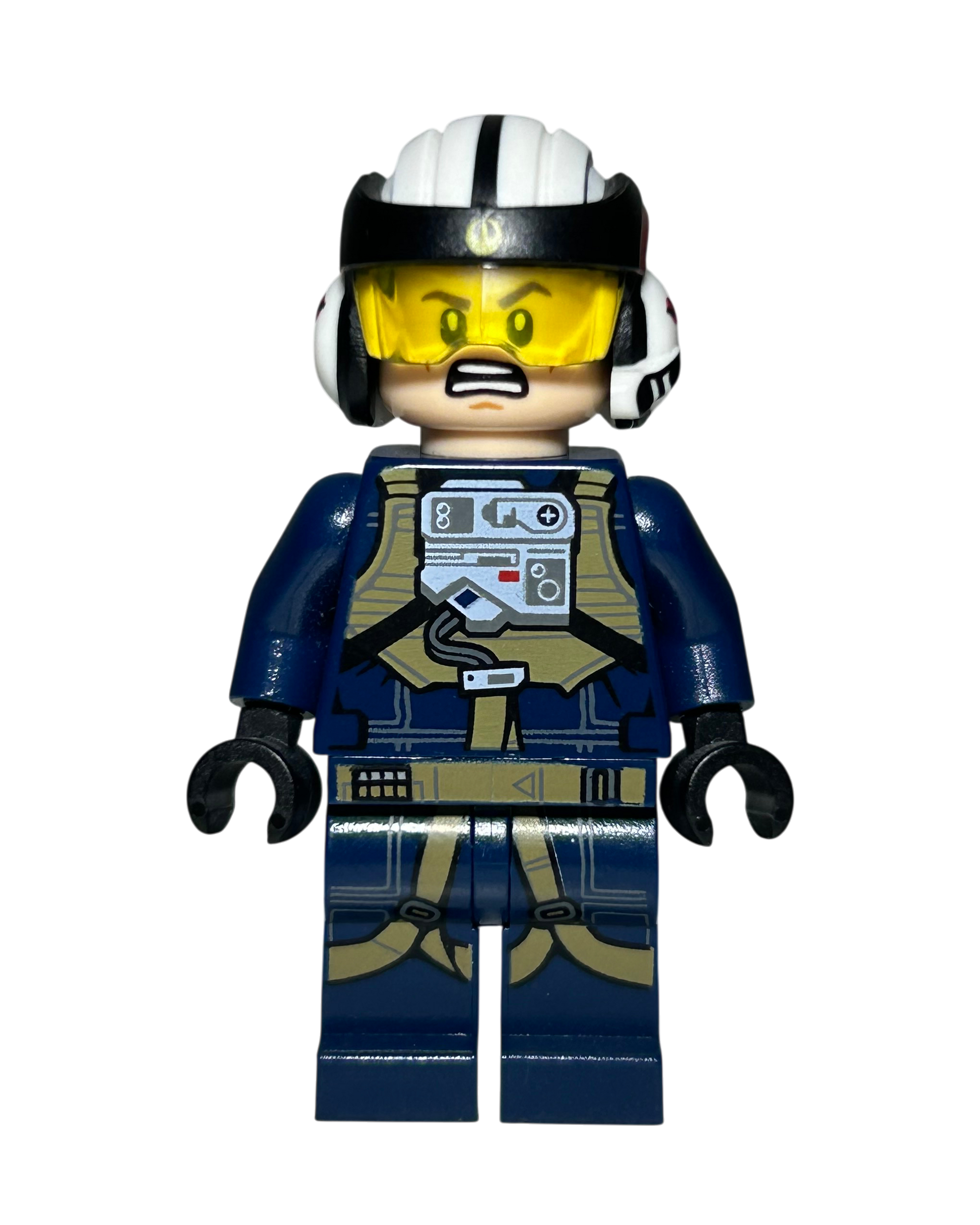 Rebel U Wing Pilot SW0800 LEGO Star Wars Minifigur Vorderansicht brick2d2