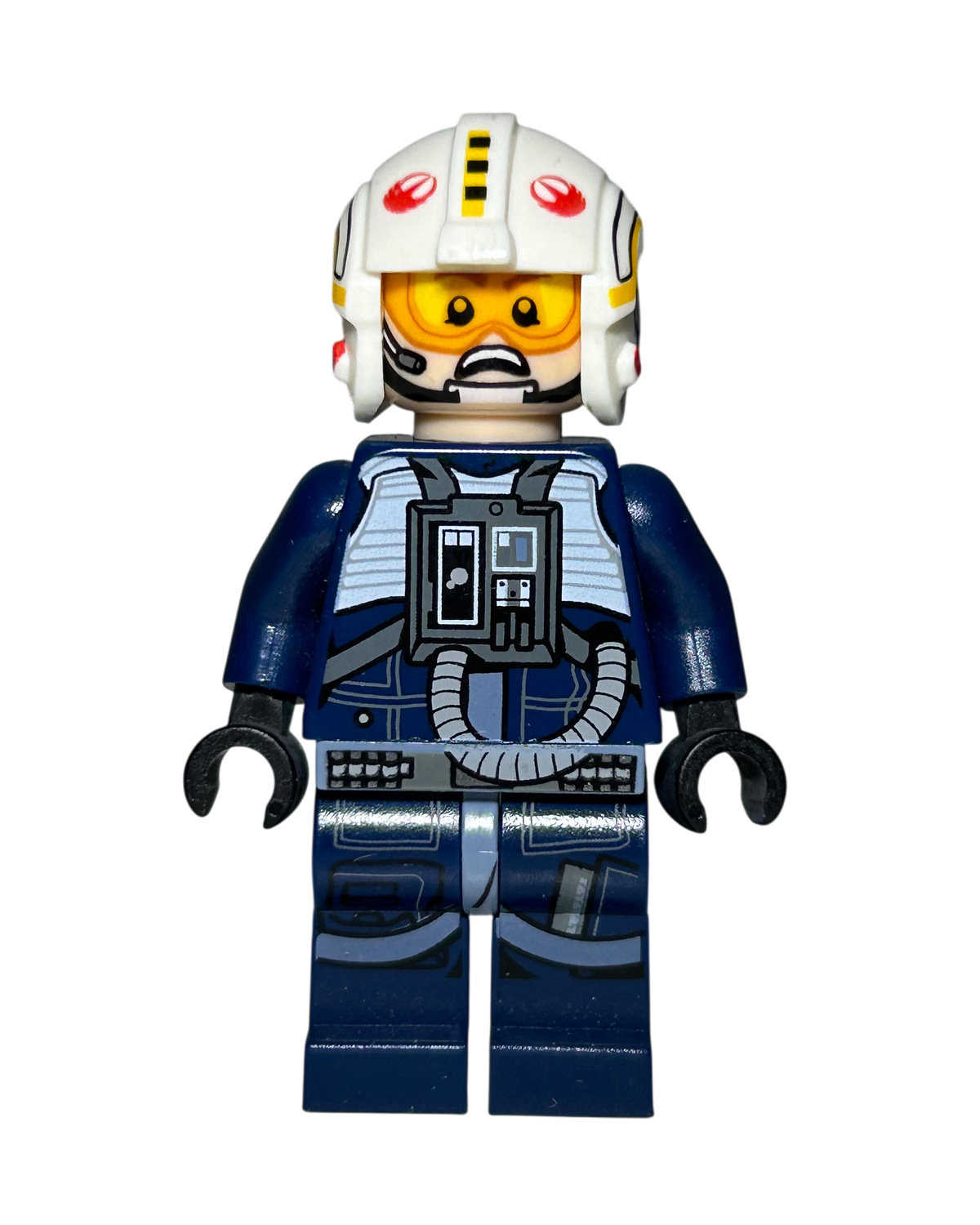 Lego Star Wars Y-Wing Pilot SW0801 Vorderansicht brick2d2