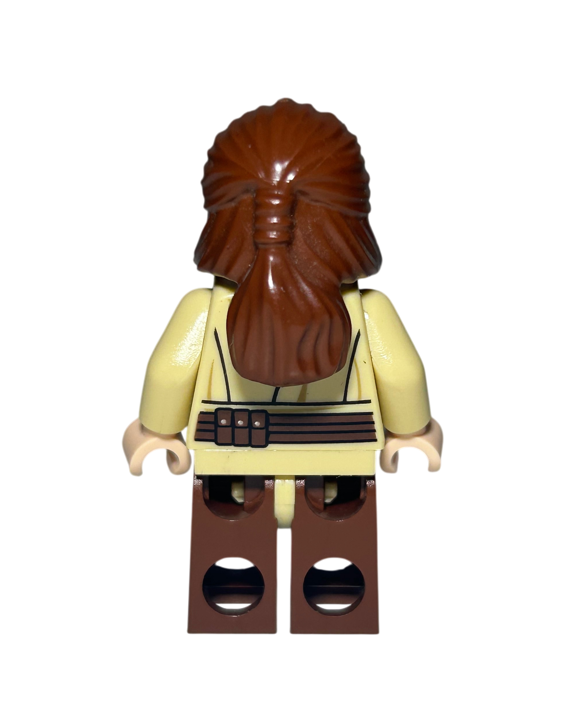 Qui-Gon Jinn SW0810 LEGO Star Wars Minifigur überraschtes Gesicht Rückansicht brick2d2