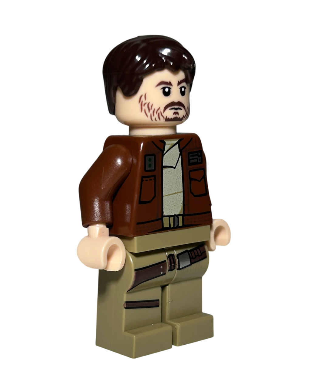 Cassian Andor SW0813 LEGO Star Wars Minifigur Seitenansicht brick2d2