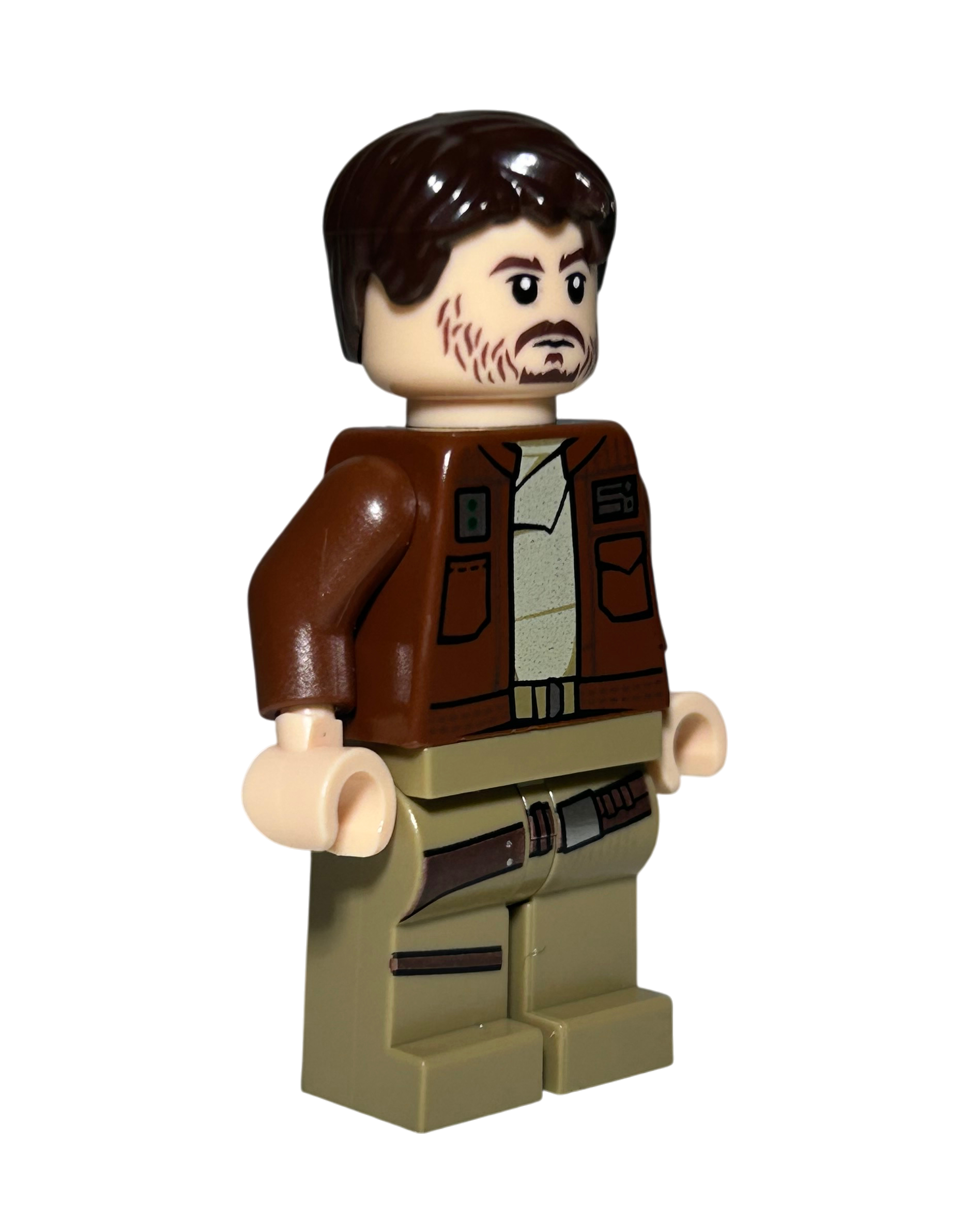 Cassian Andor SW0813 LEGO Star Wars Minifigur Seitenansicht brick2d2