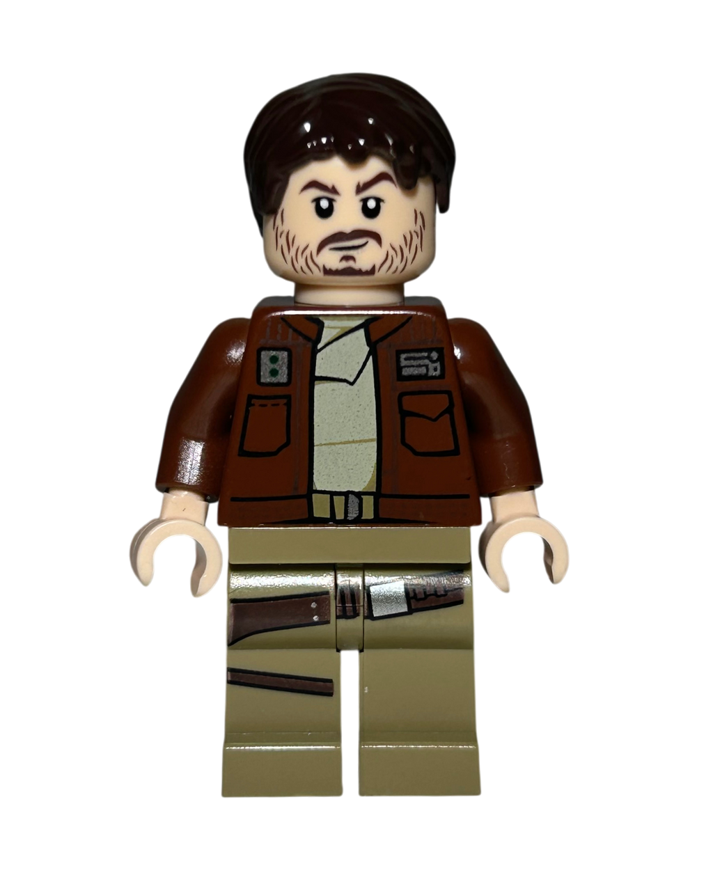 Cassian Andor SW0813 LEGO Star Wars Minifigur Vorderansicht brick2d2
