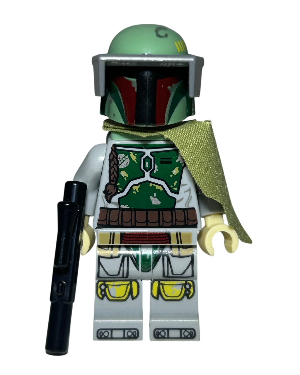 Lego Star Wars Minifigur Boba Fett mit Pauldron SW0822 Detailansicht brick2d2