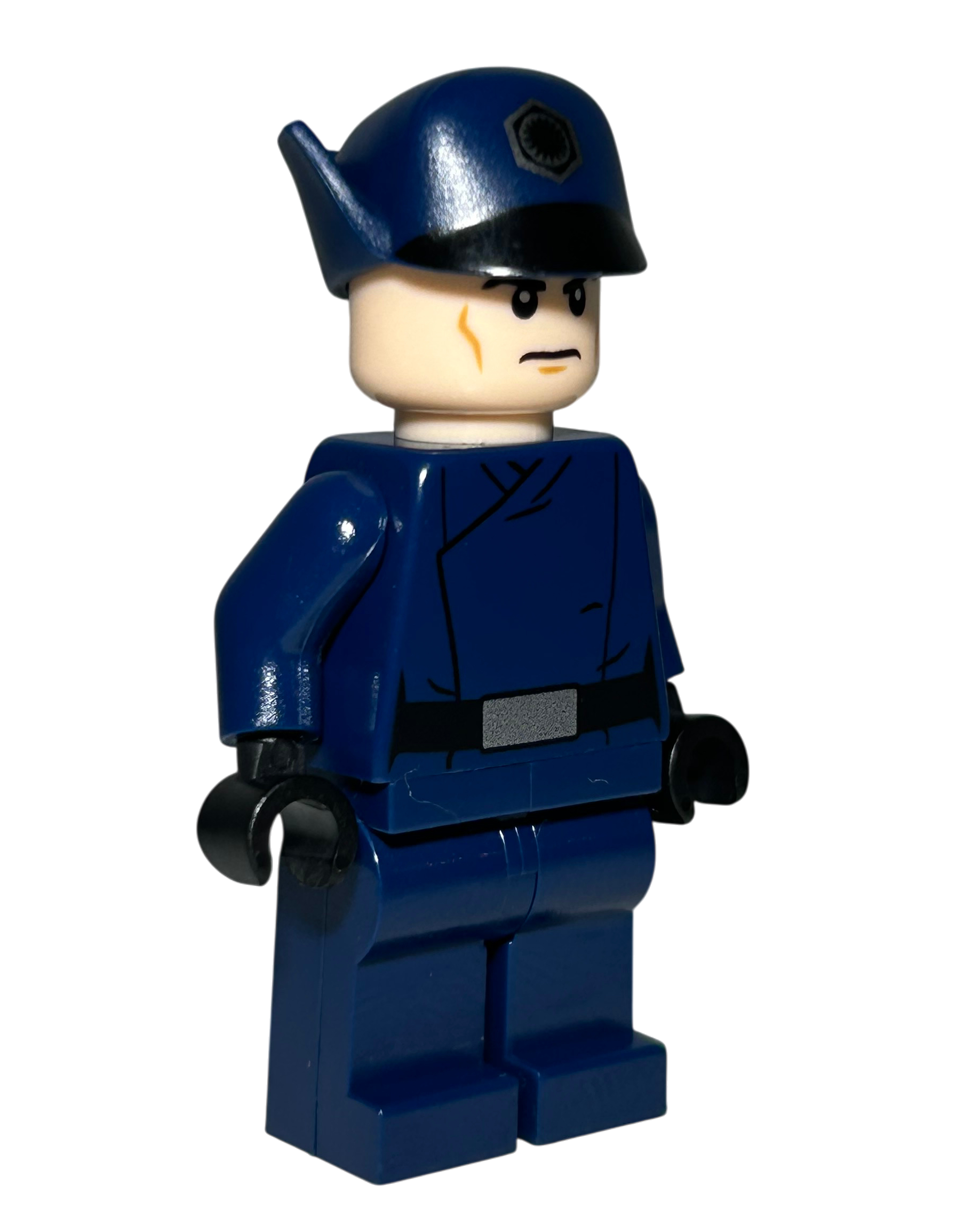 First Order Officer Erich S Datoo SW0832 LEGO Star Wars Minifigur Seitenansicht links brick2d2