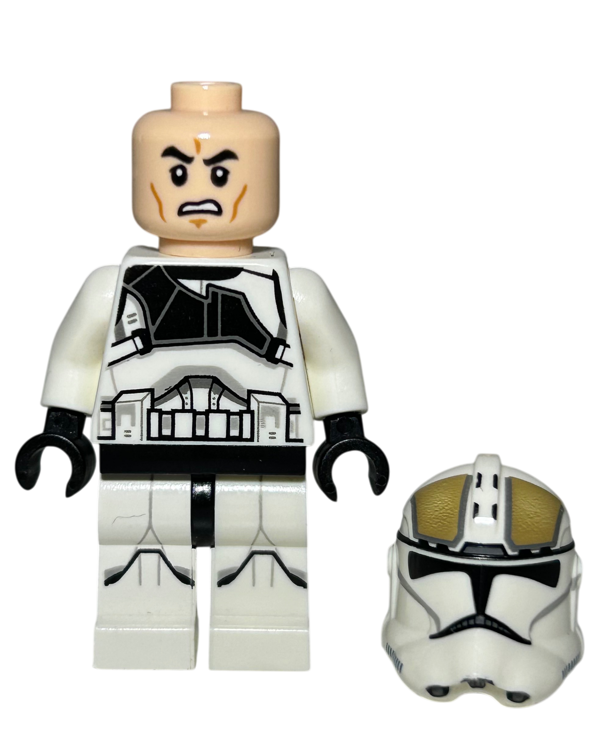 Clone Trooper Gunner Phase 2 SW0837 LEGO Star Wars Minifigur Detailansicht brick2d2