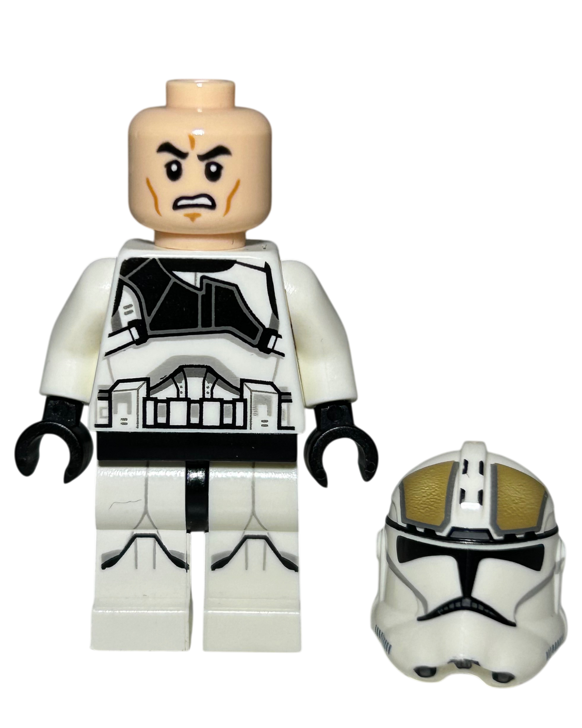 Clone Trooper Gunner Phase 2 SW0837 LEGO Star Wars Minifigur Detailansicht brick2d2