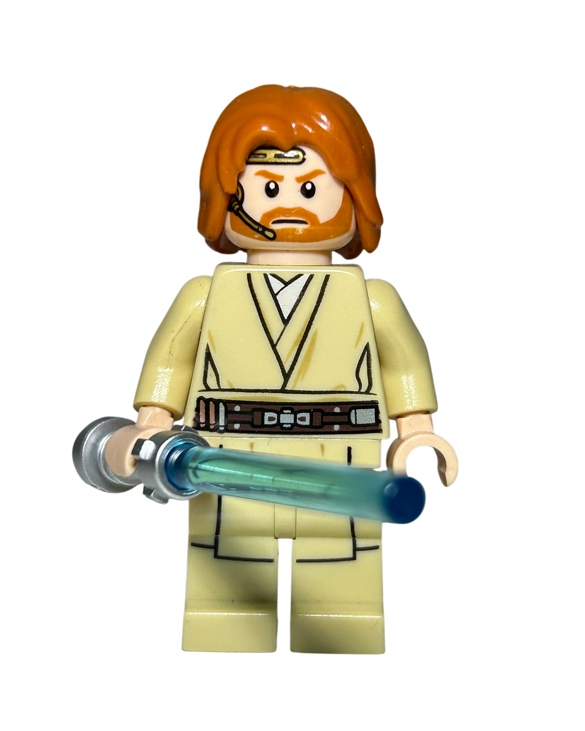 Obi-Wan Kenobi SW0846 LEGO Star Wars Minifigur Vorderansicht brick2d2