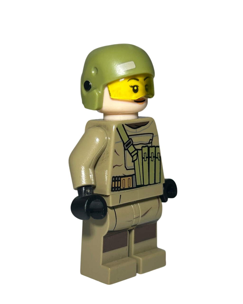 Resistance Trooper SW0853 LEGO Star Wars Minifigur weiblich Seitenansicht links brick2d2