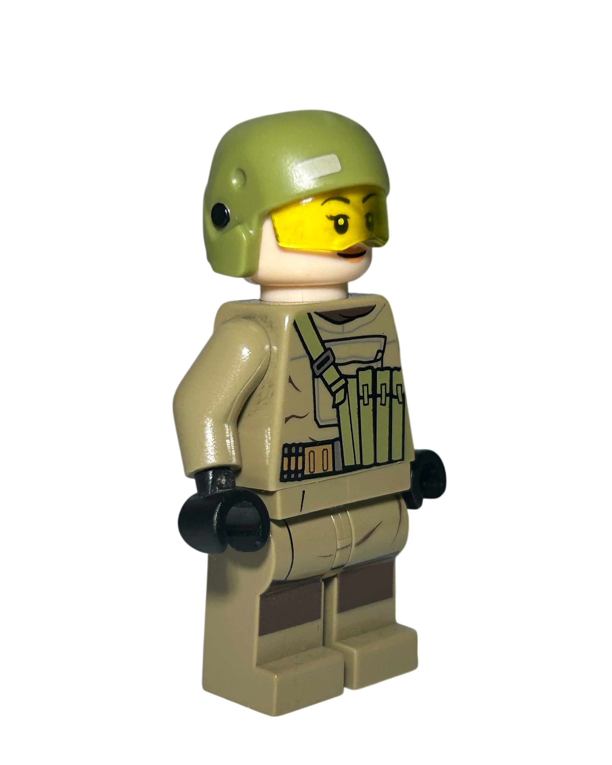 Resistance Trooper SW0853 LEGO Star Wars Minifigur weiblich Seitenansicht links brick2d2