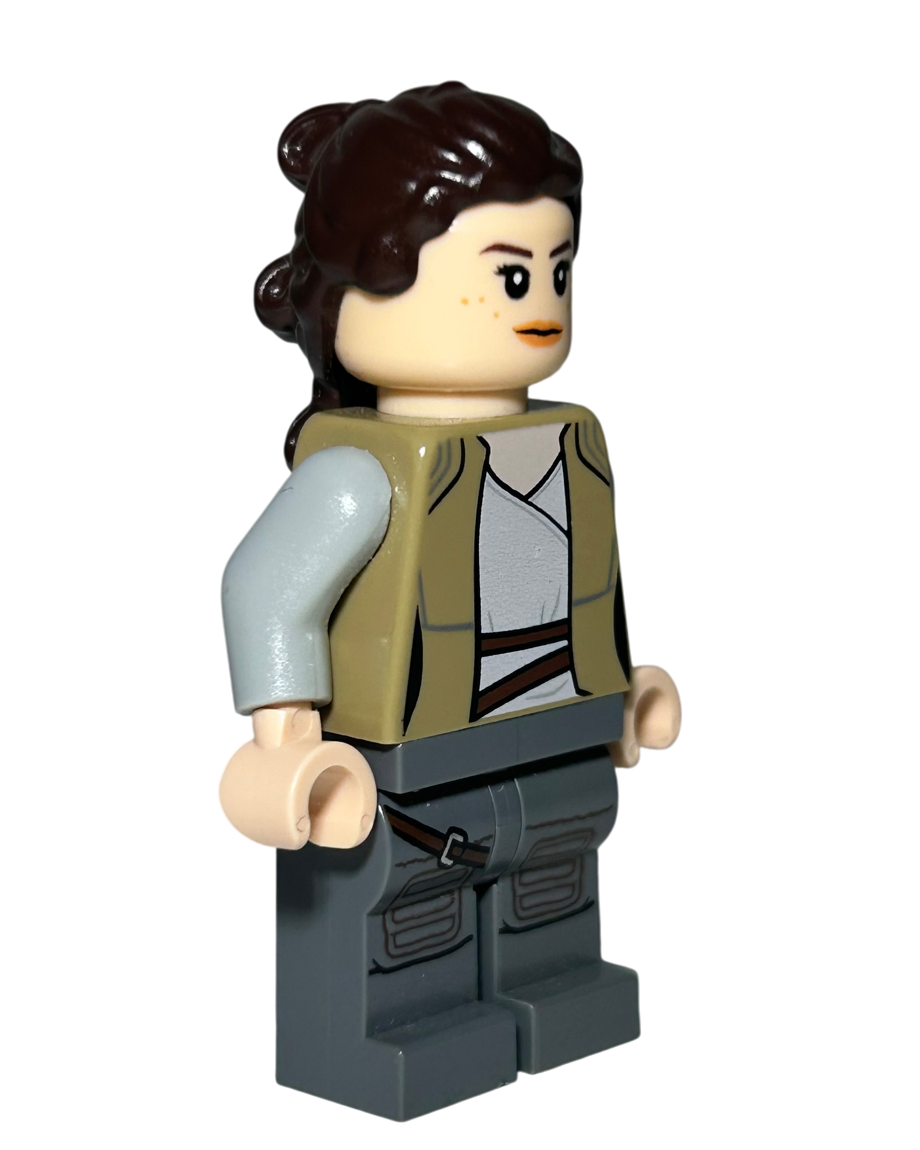 Rey Skywalker SW0888 LEGO Star Wars Minifigur Seitenansicht links brick2d2